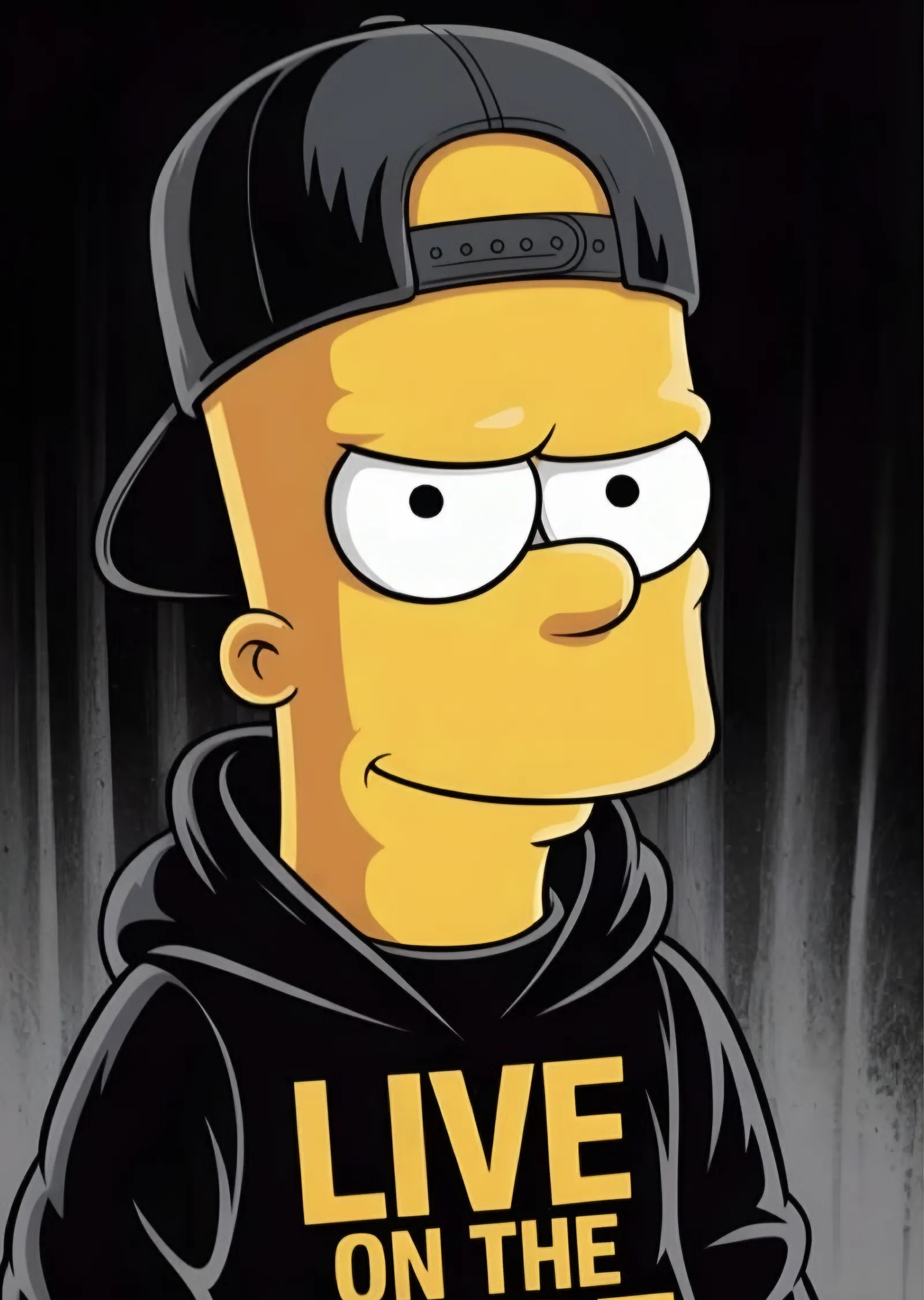 Bart Simpson - Live on the Edge metal tablo