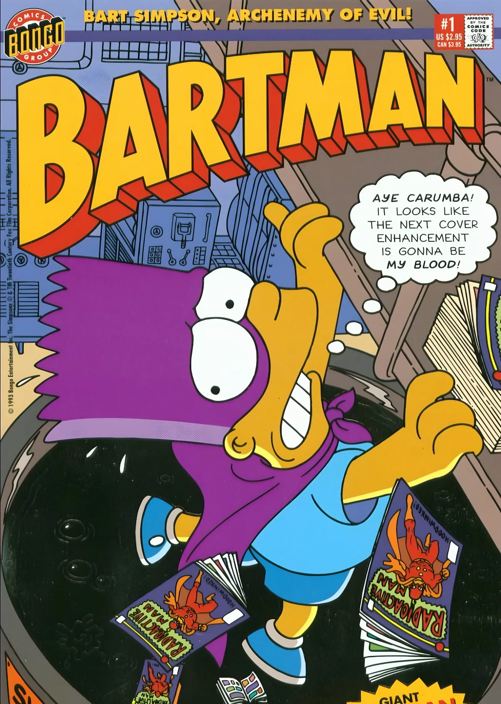 Bartman - Çizgi Roman Sayı 1 metal tablo