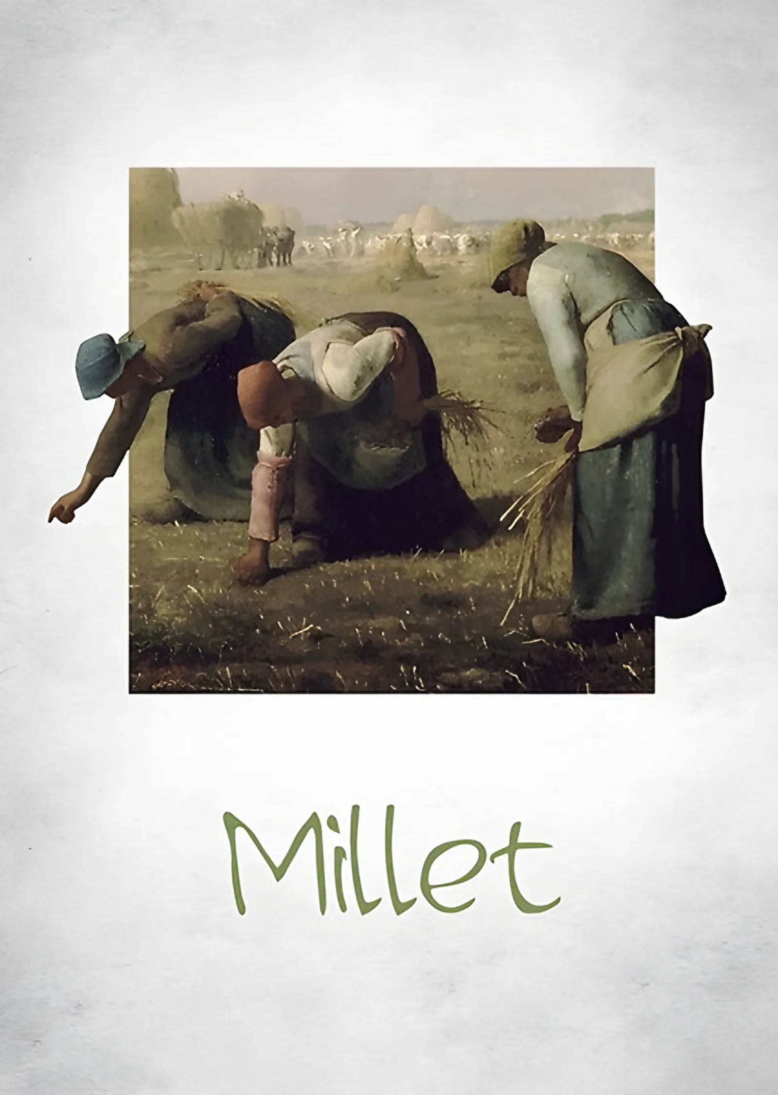 Başak Toplayan Kadınlar - Jean-François Millet metal tablo