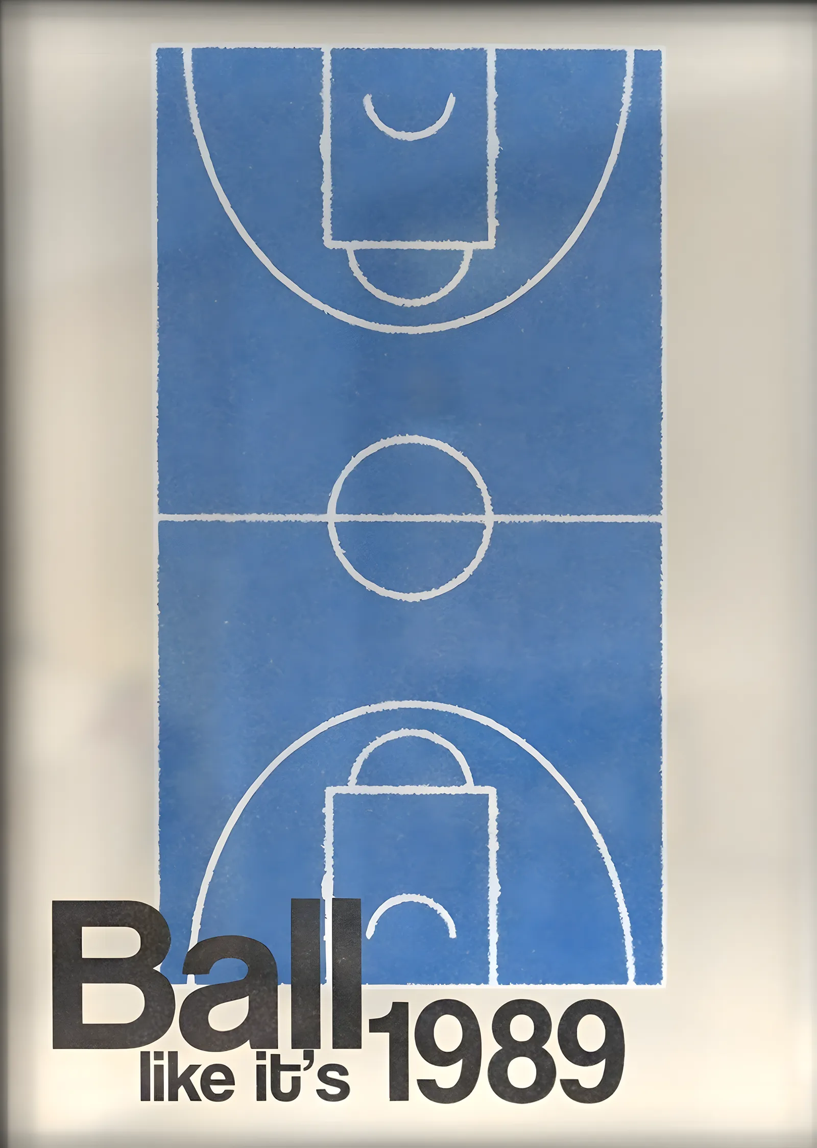 Basketbol Sahası: 1989 metal tablo
