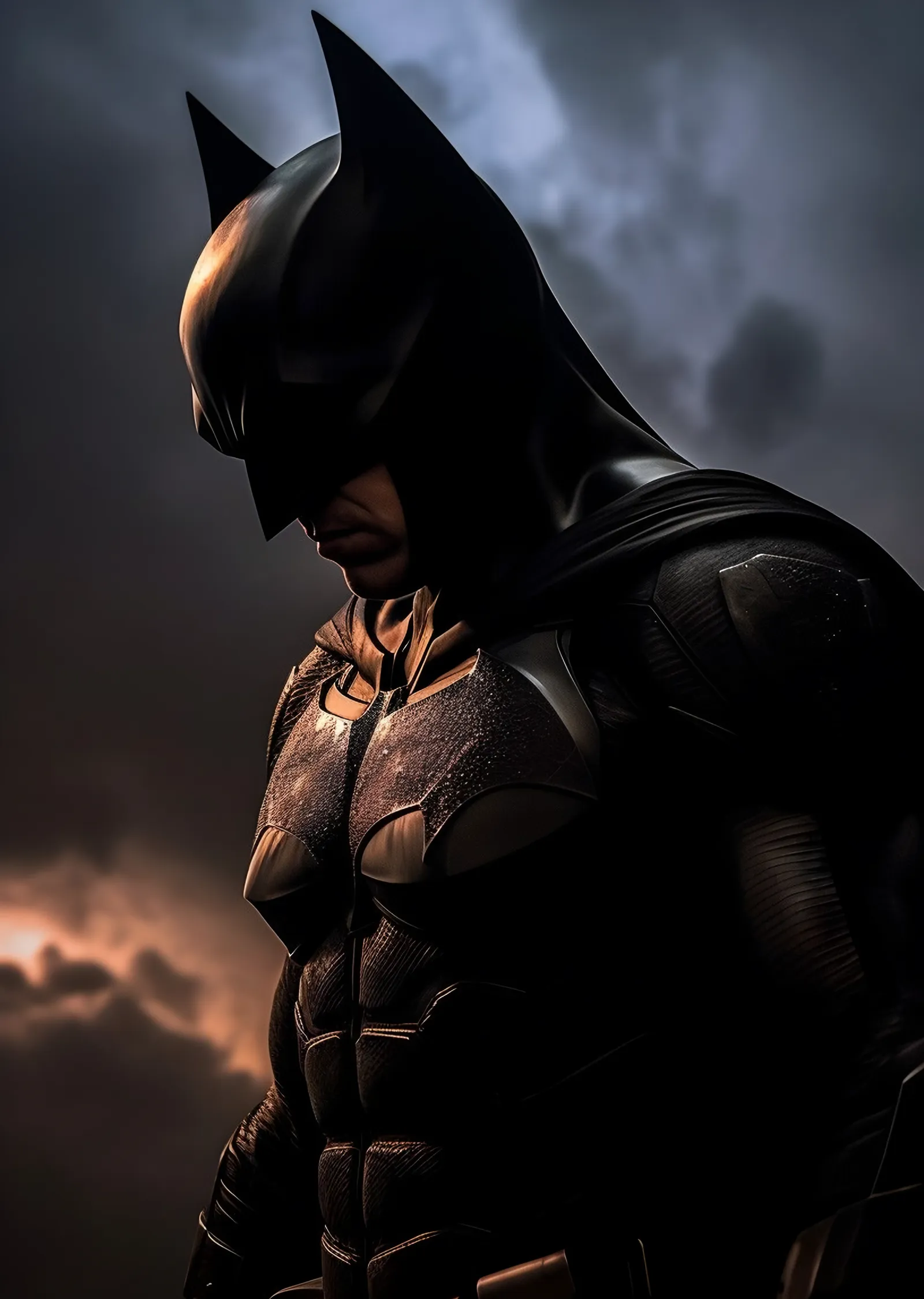 Batman - Bulutlu Gökyüzü metal tablo