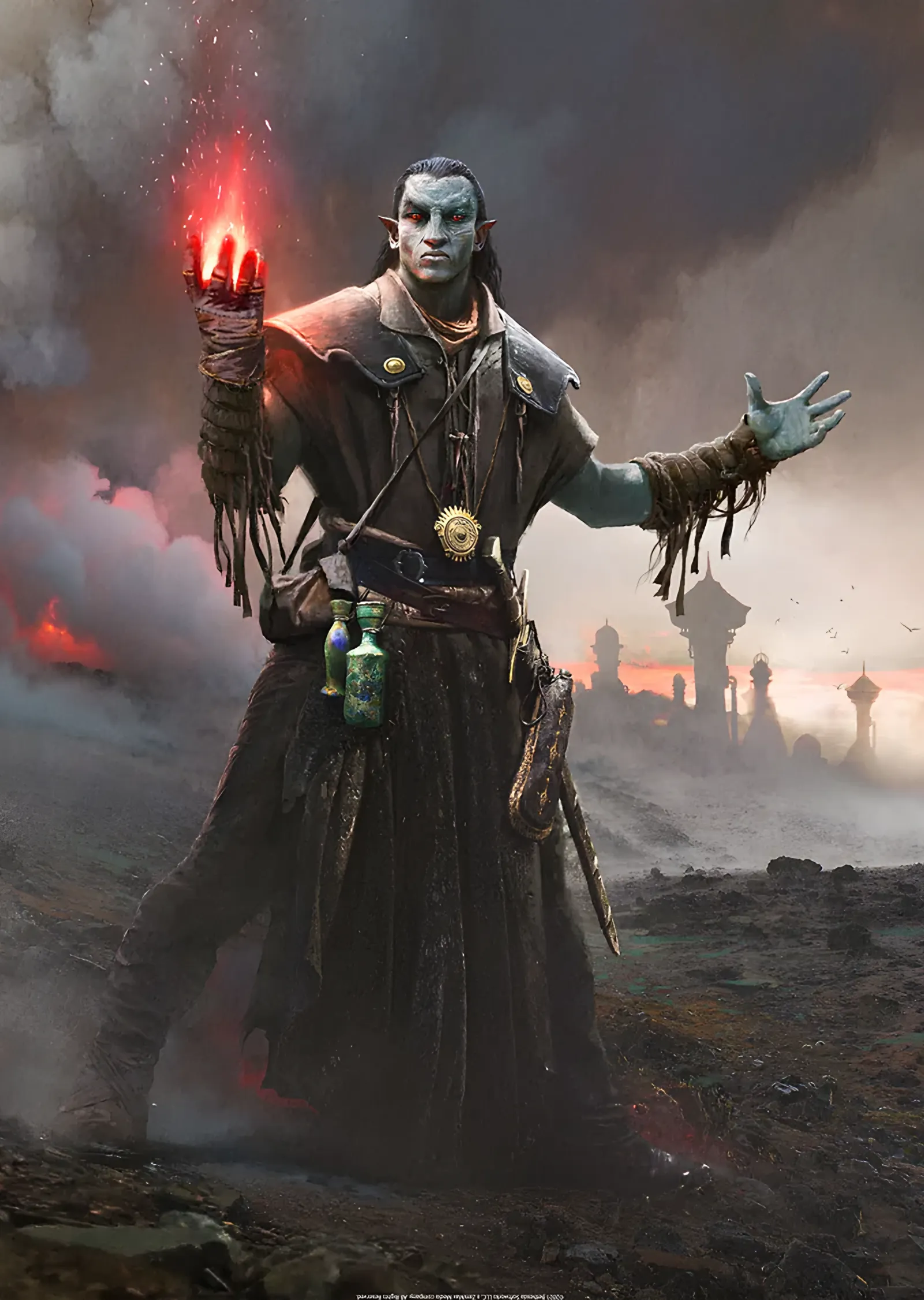 Battlemage Kızıl Şişe metal tablo