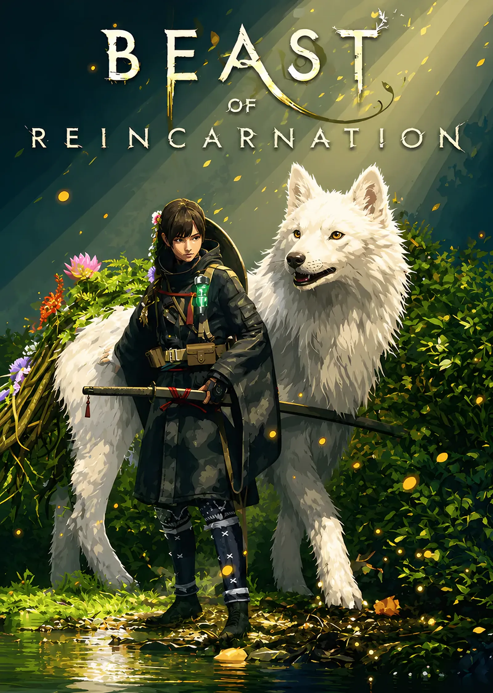Beast of Reincarnation: Beyaz Kurt ve Savaşçı metal tablo