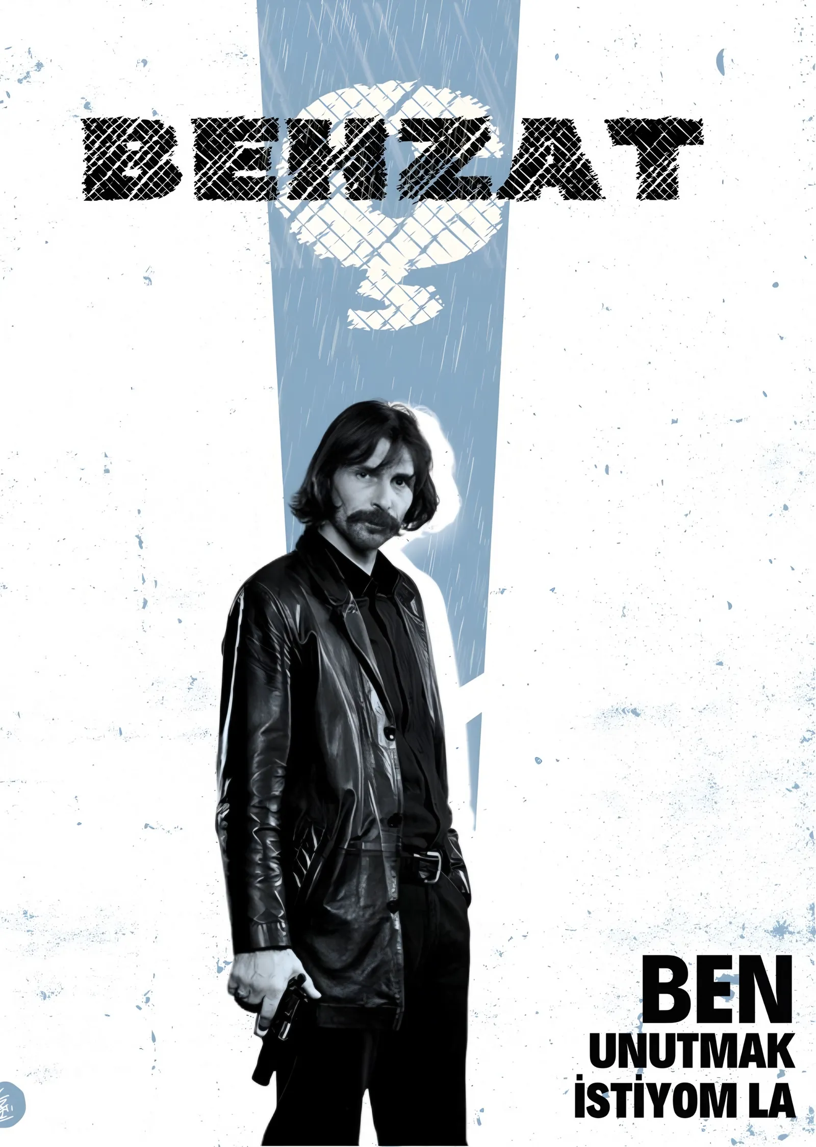 Behzat Ç.: Mavi Zeminde Ben Unutmak İstiyom La metal tablo