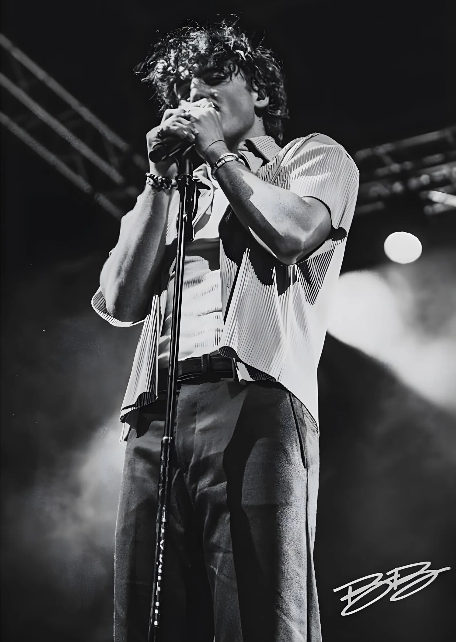 Benson Boone - Duman ve Sahne metal tablo