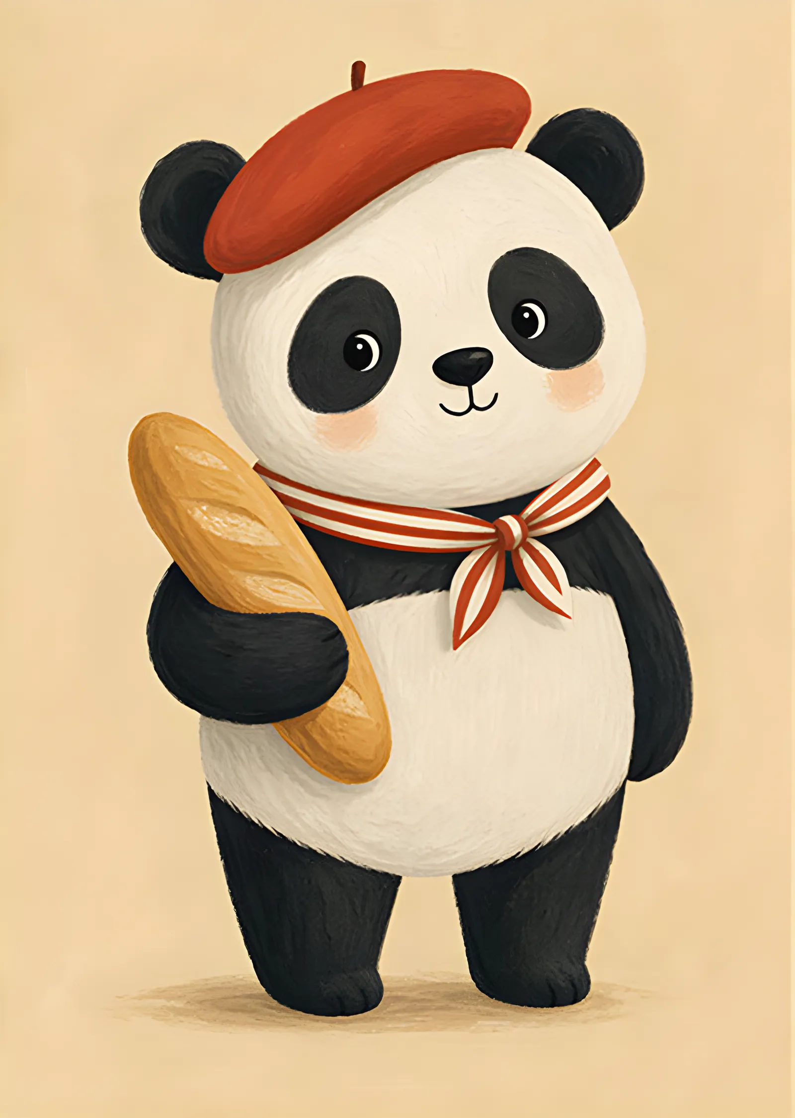 Bereli Panda ve Baget metal tablo
