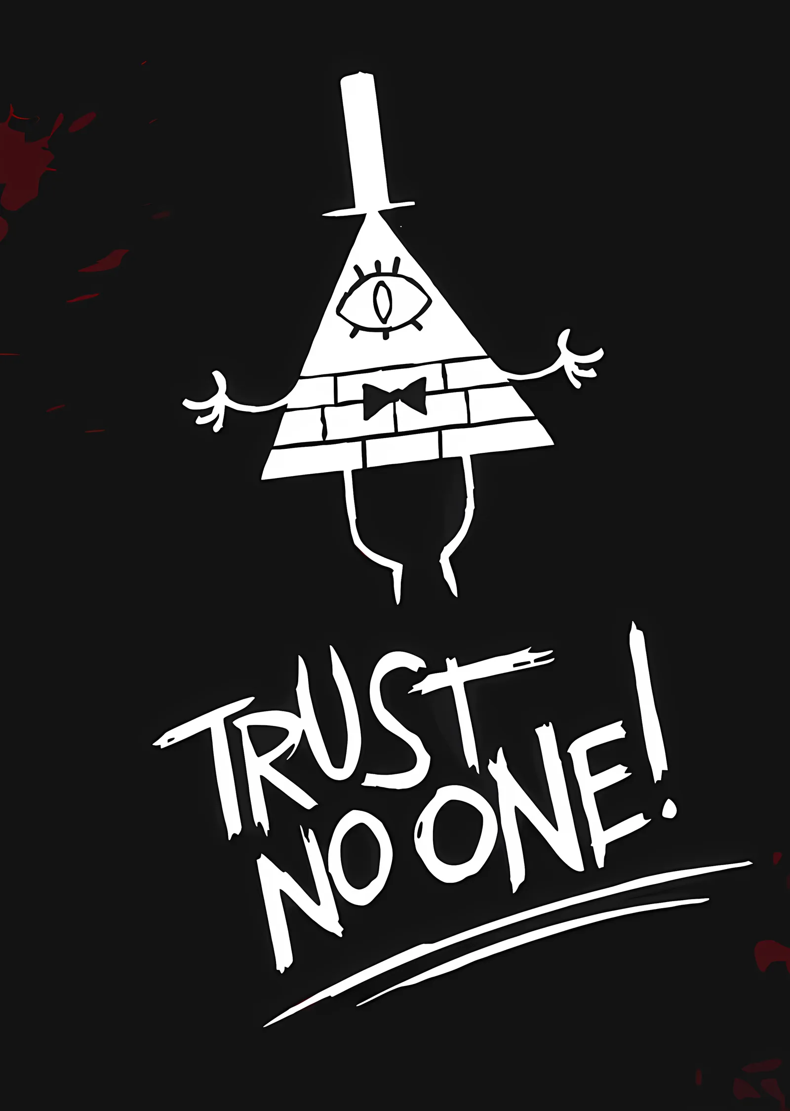 Bill Cipher - Trust No One metal tablo