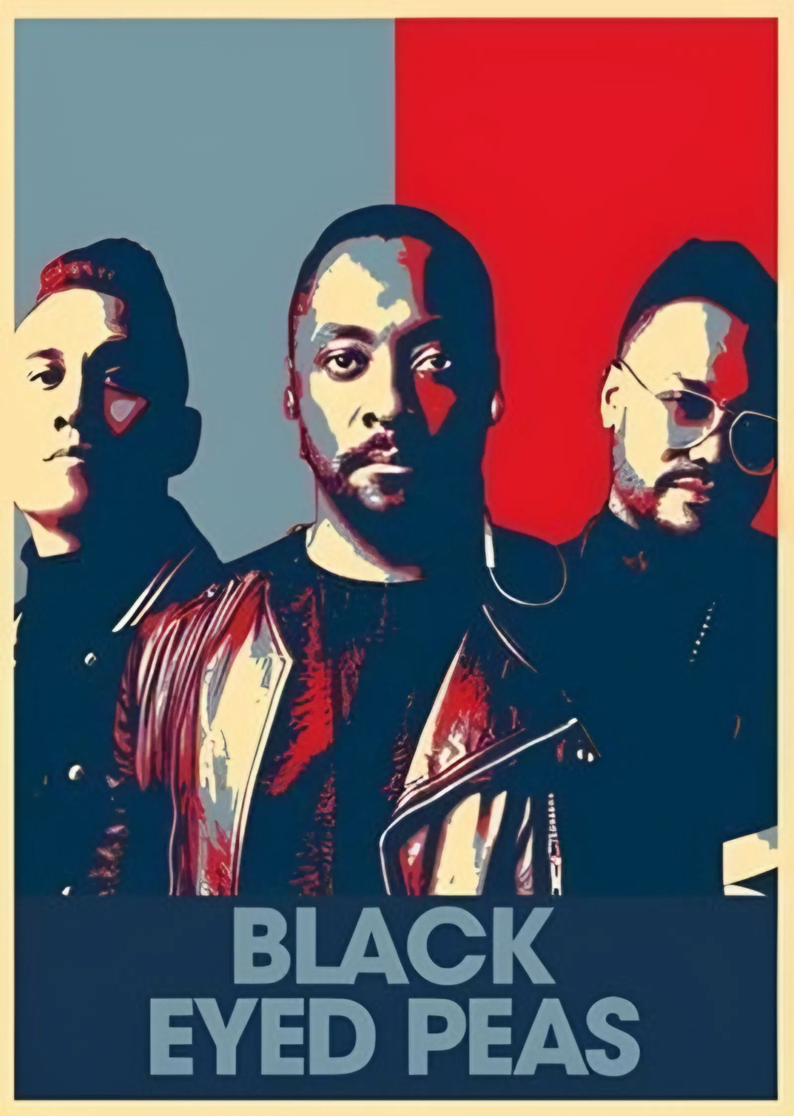 Black Eyed Peas - Poster Sanatı metal tablo
