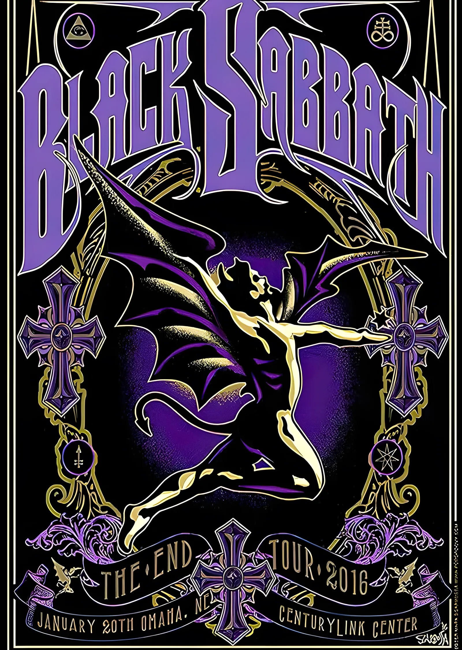 Black Sabbath: The End Tour Omaha metal tablo