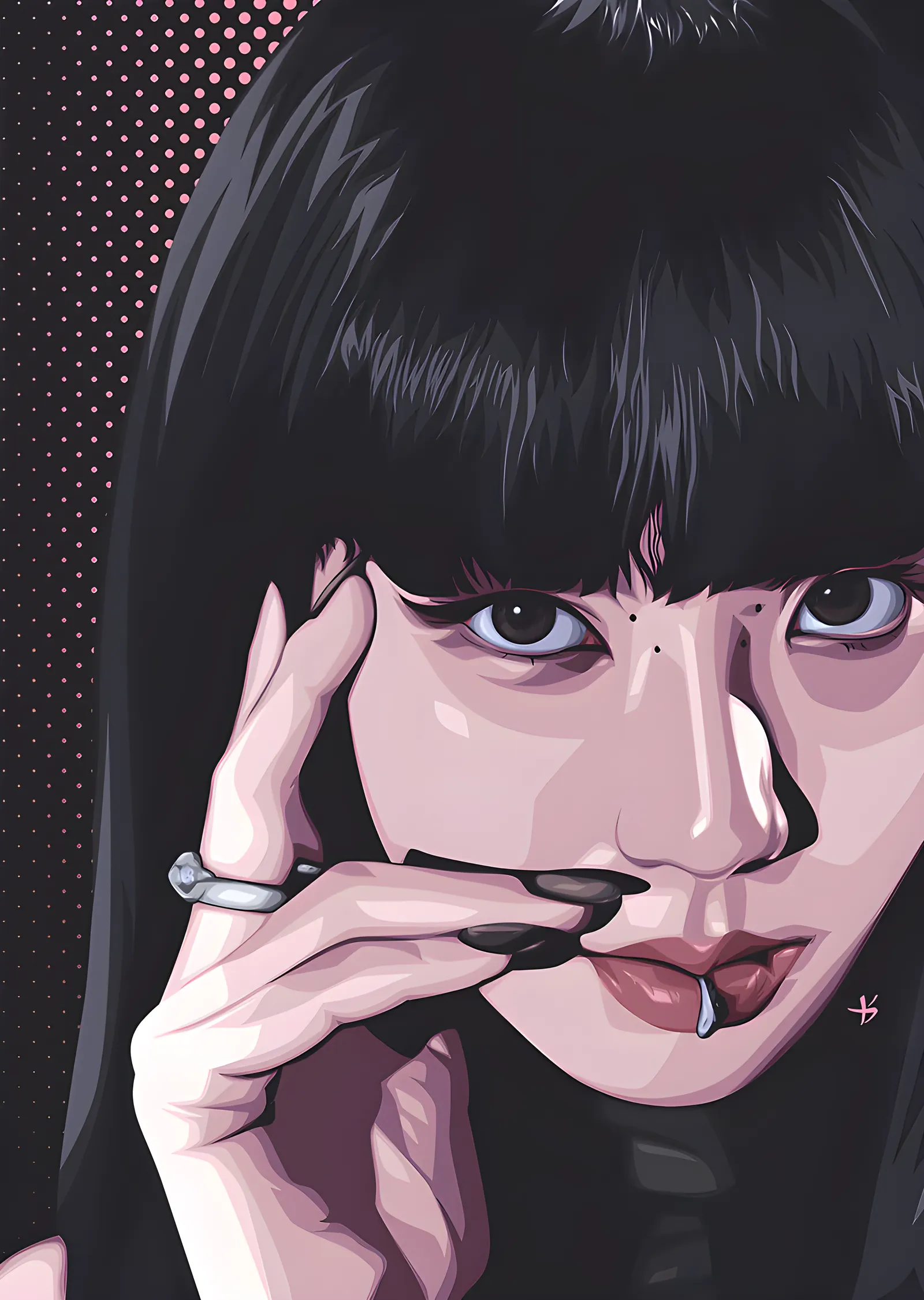 BLACKPINK - Vektörel Portre metal tablo