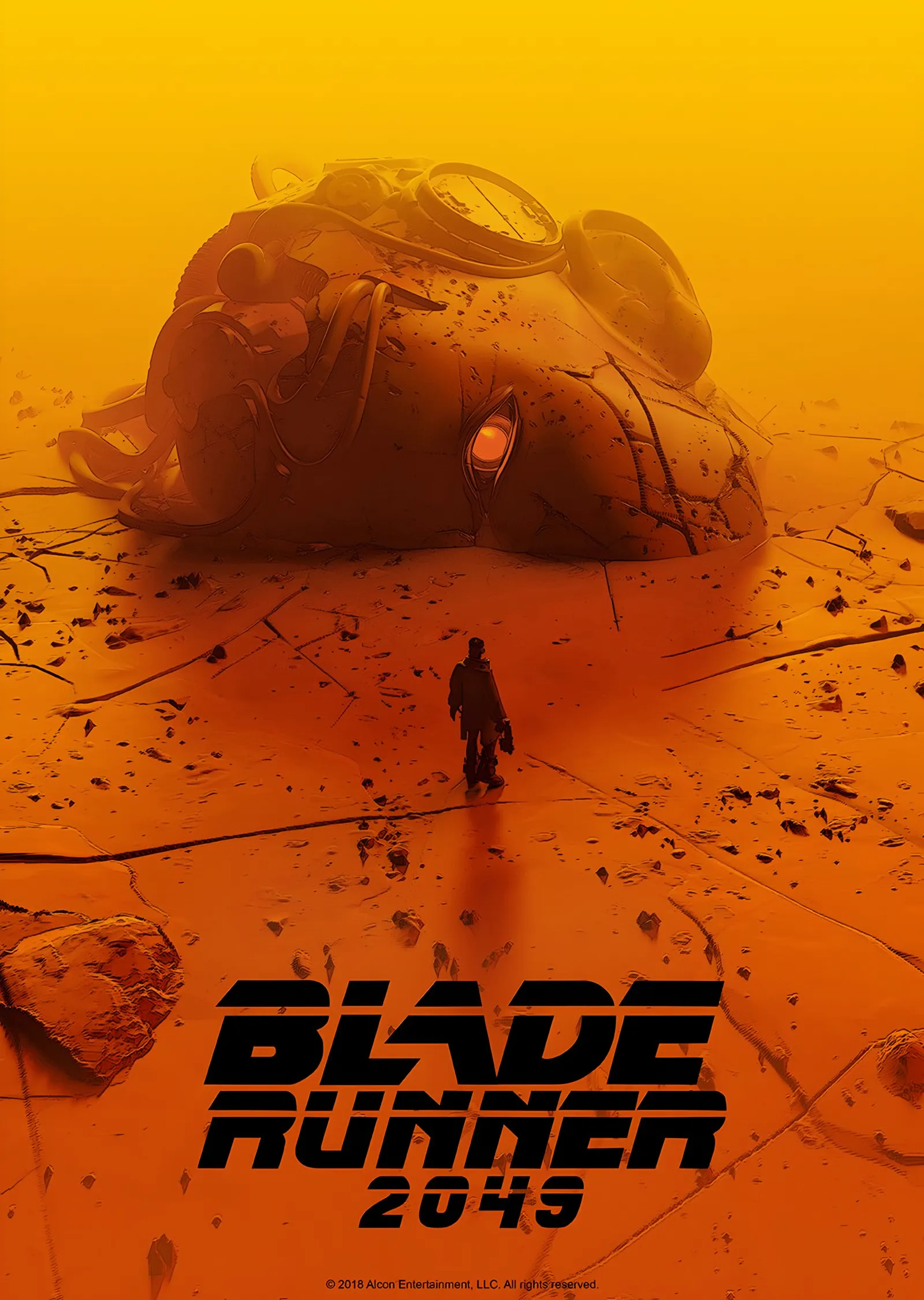 Blade Runner 2049 - Sarı Toz metal tablo