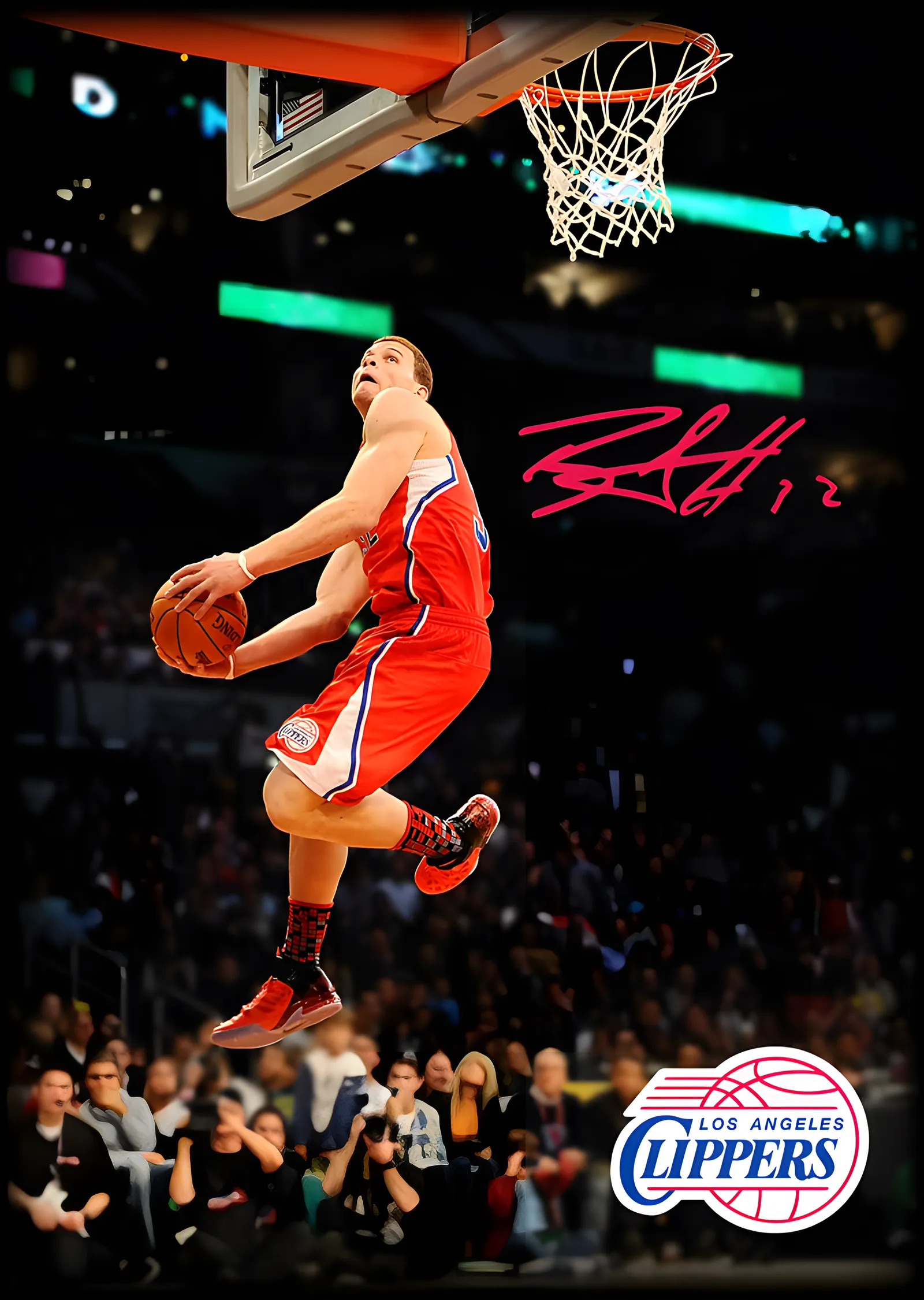 Blake Griffin - Los Angeles Clippers metal tablo