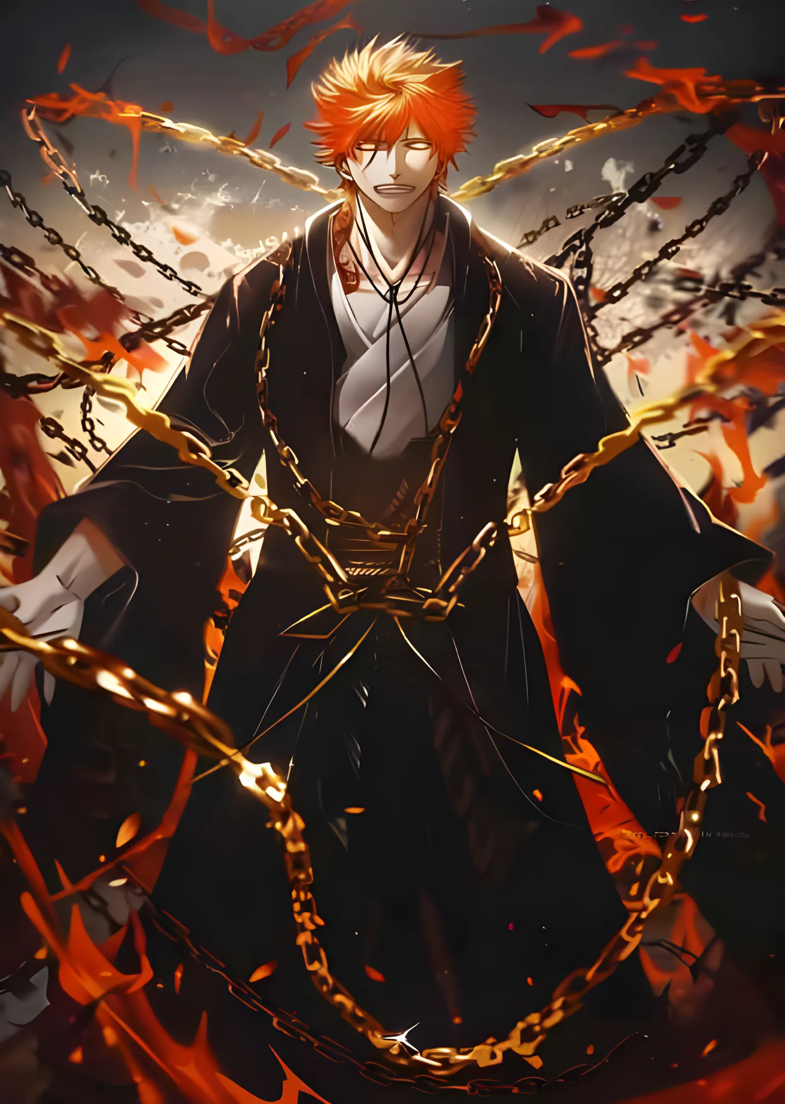 Bleach - Ichigo'nun Zincirli Uyanışı metal tablo