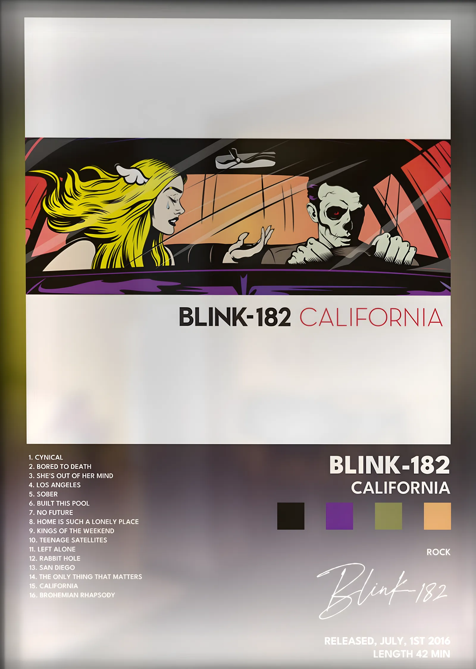 blink-182: California metal tablo