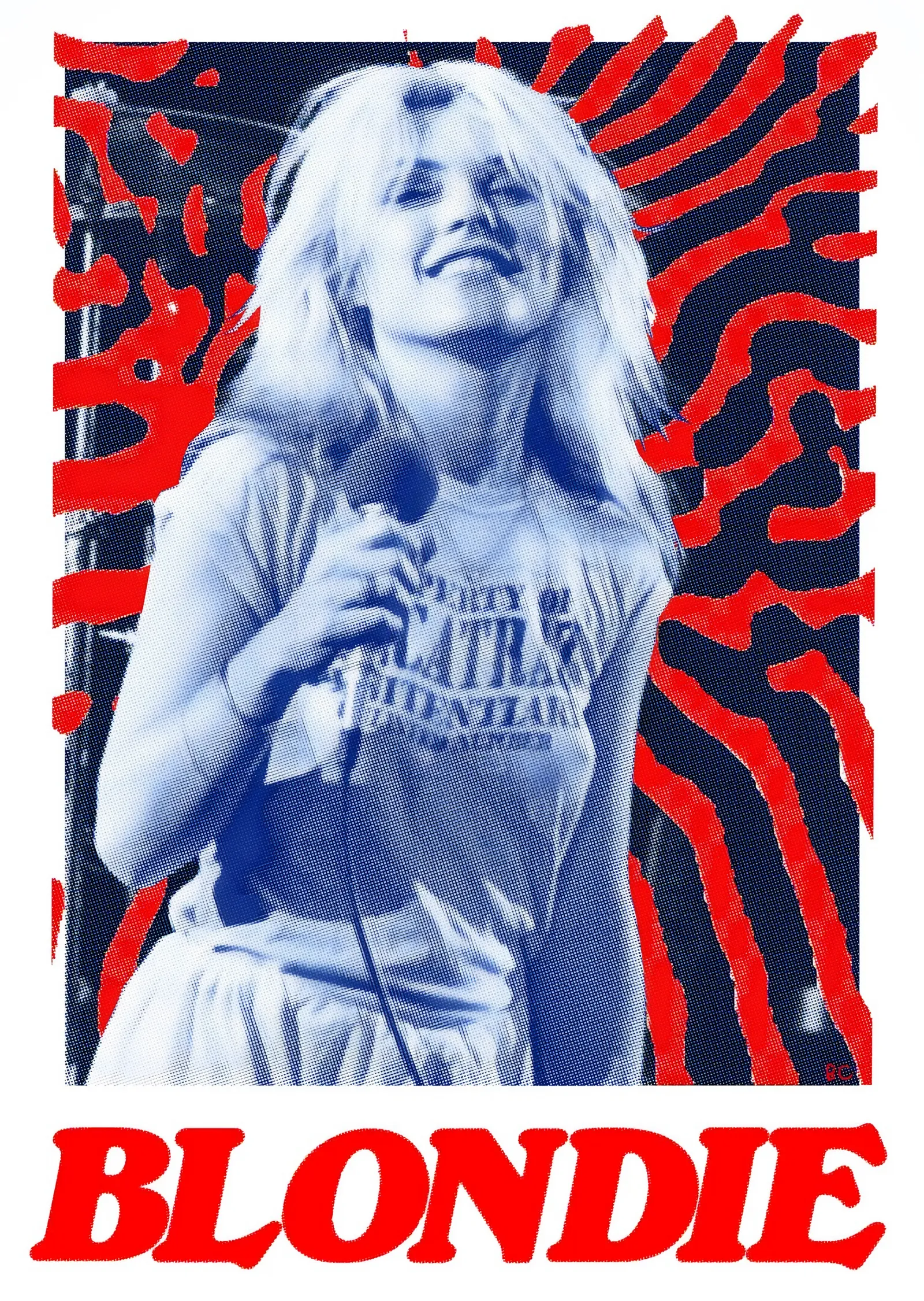 Blondie - Debbie Harry Sahnede metal tablo