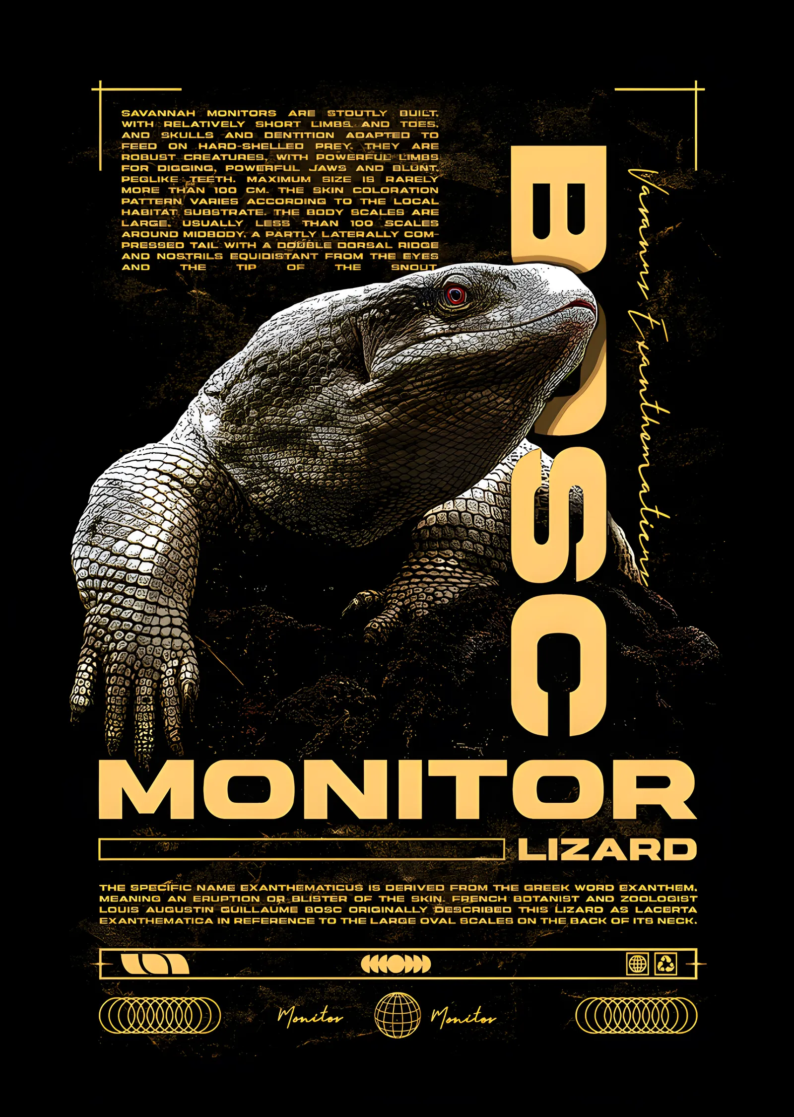 Bosc Monitor: Altın Künyeli Levha metal tablo