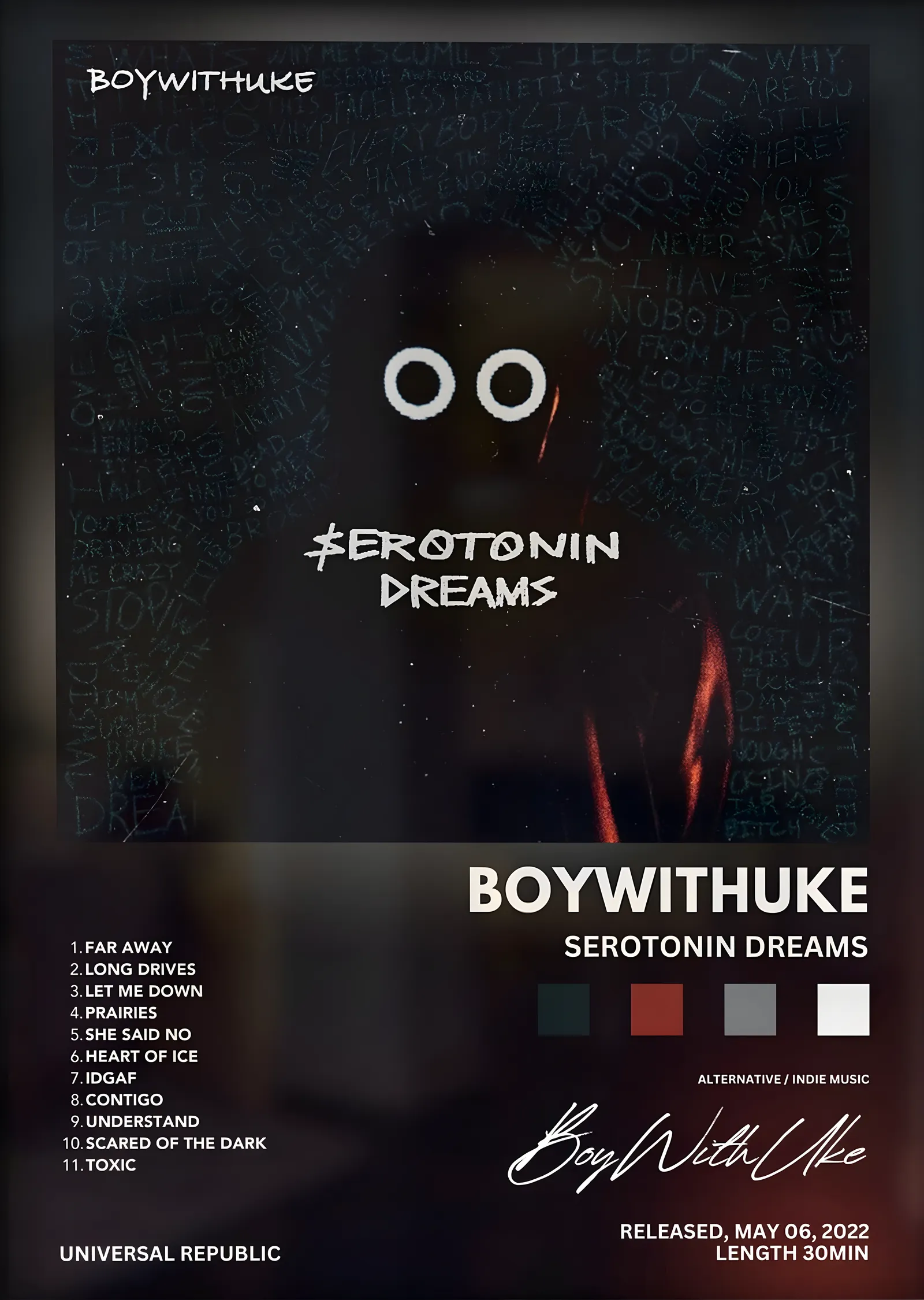 BoyWithUke: Serotonin Dreams metal tablo