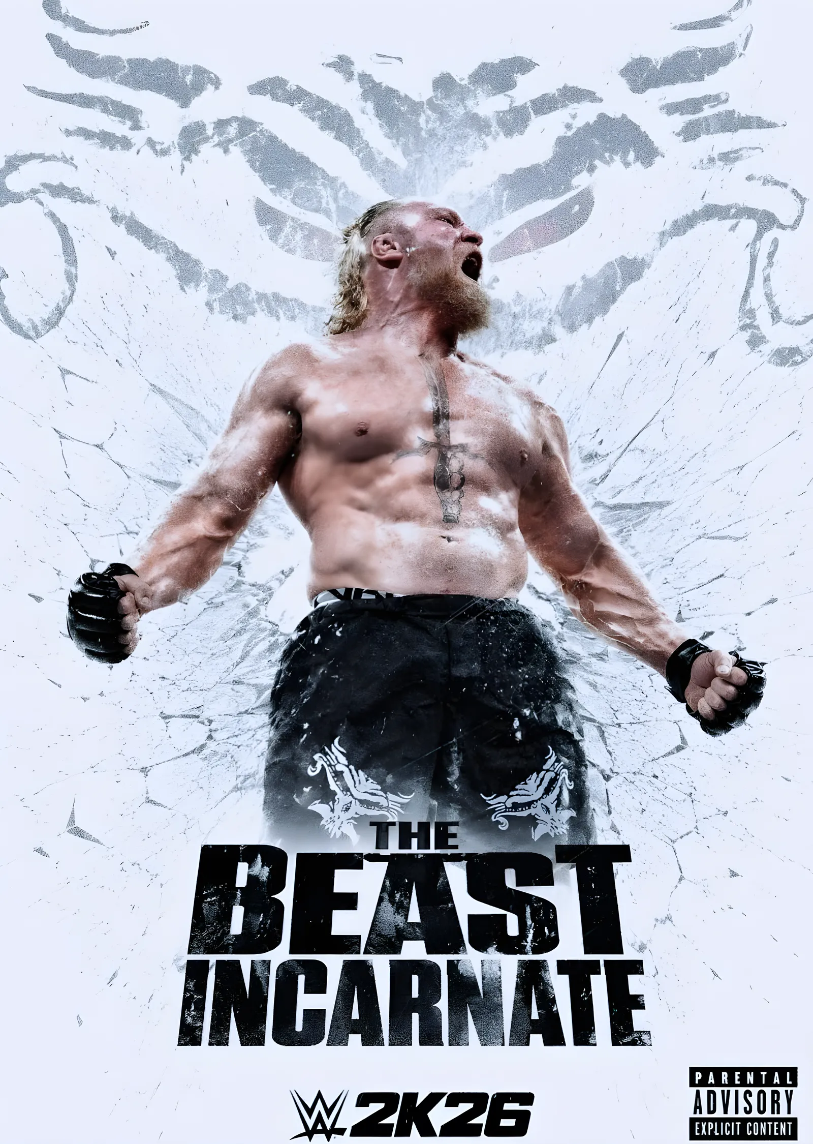 Brock Lesnar - The Beast Incarnate metal tablo