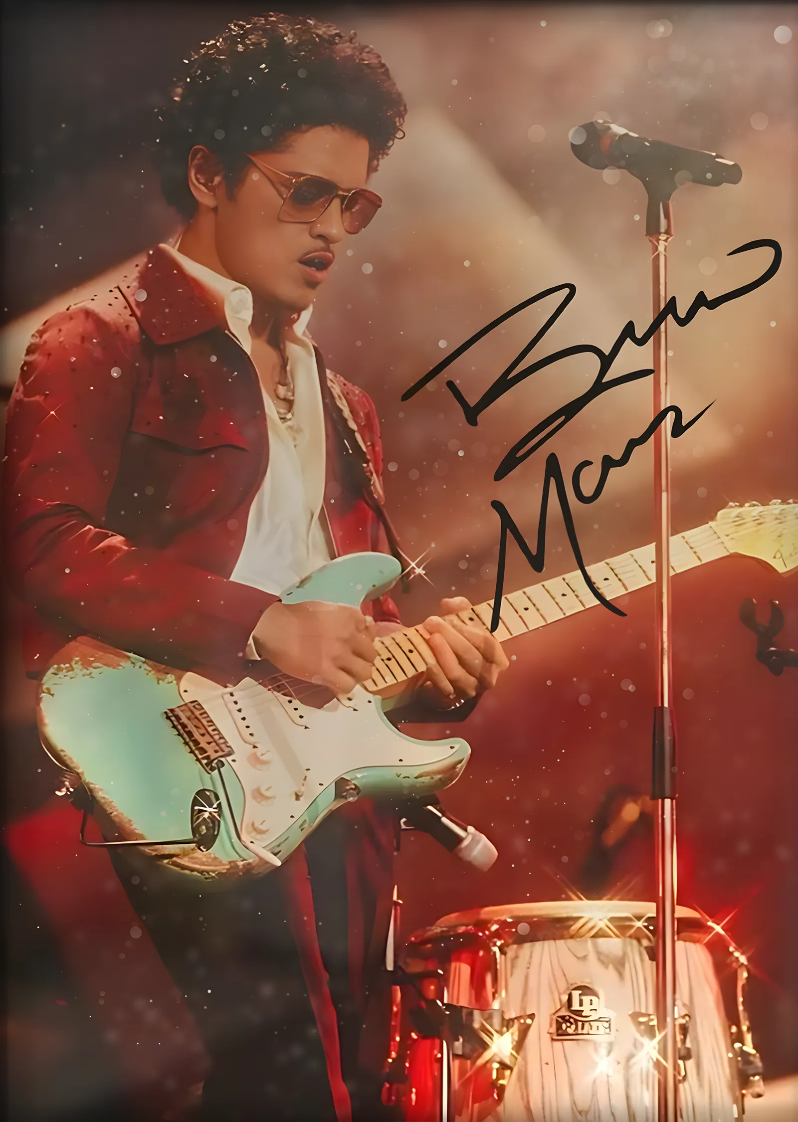 Bruno Mars: Gitar metal tablo