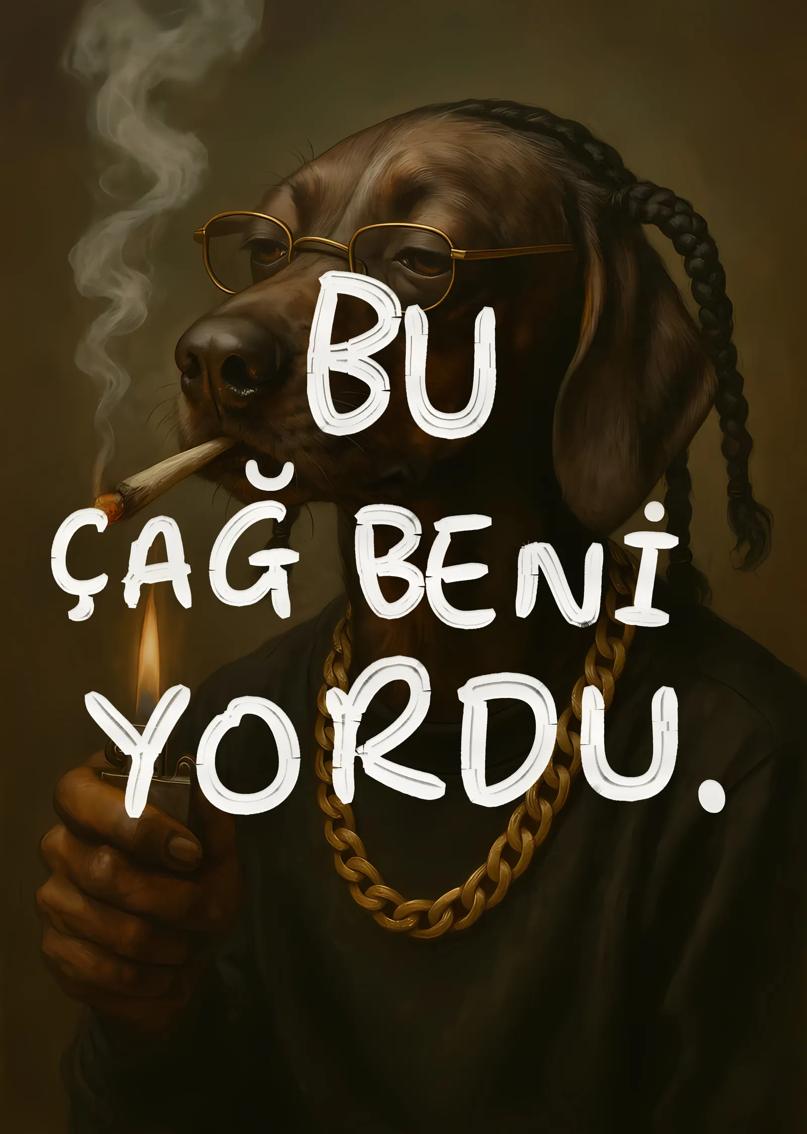 Bu Çağ Beni Yordu metal tablo