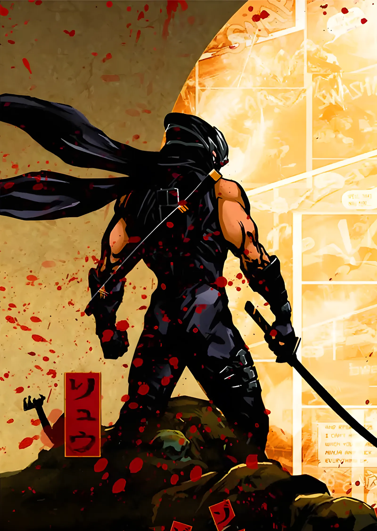 Ryu Hayabusa metal tablo