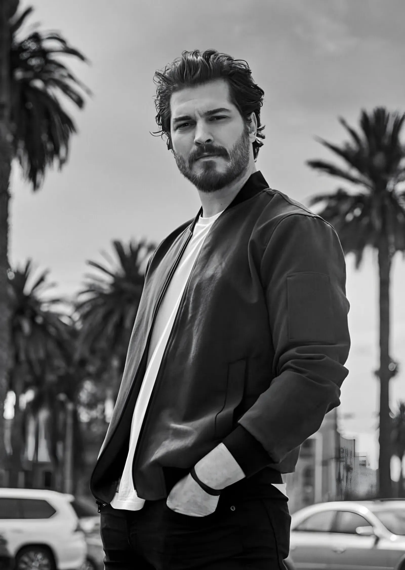Çağatay Ulusoy: Palmiyeler Altında metal tablo