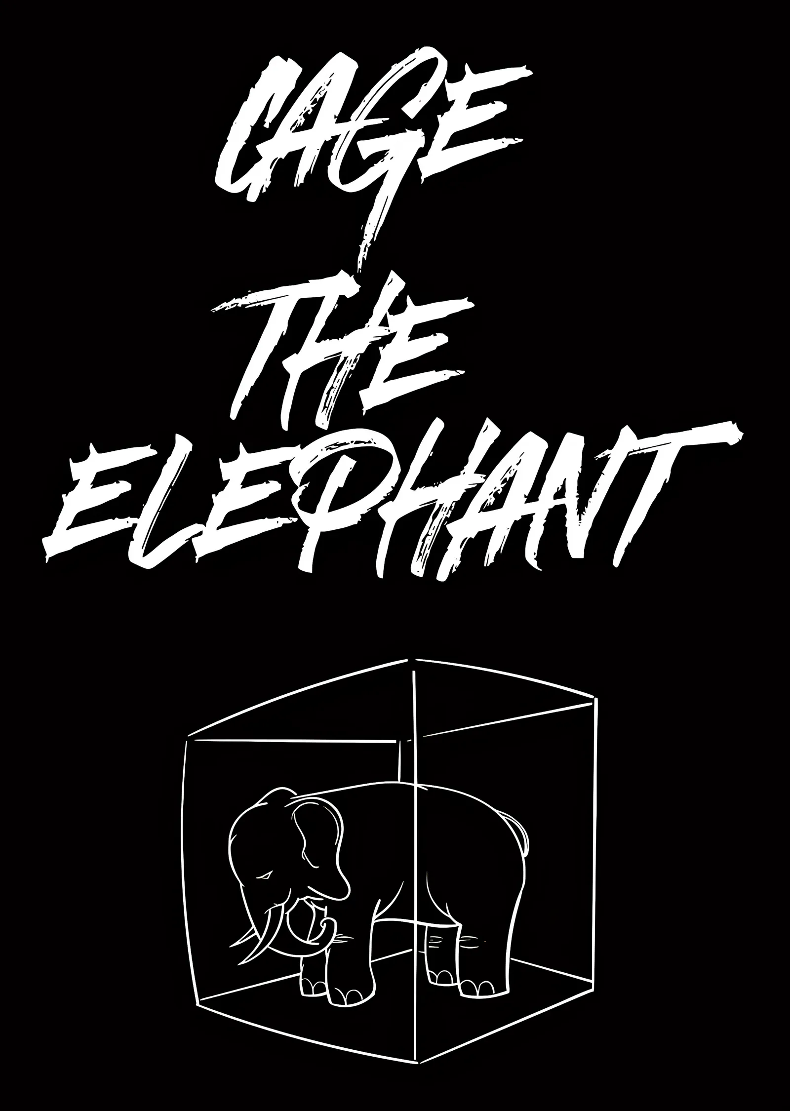 Cage the Elephant: Kafesteki Fil metal tablo