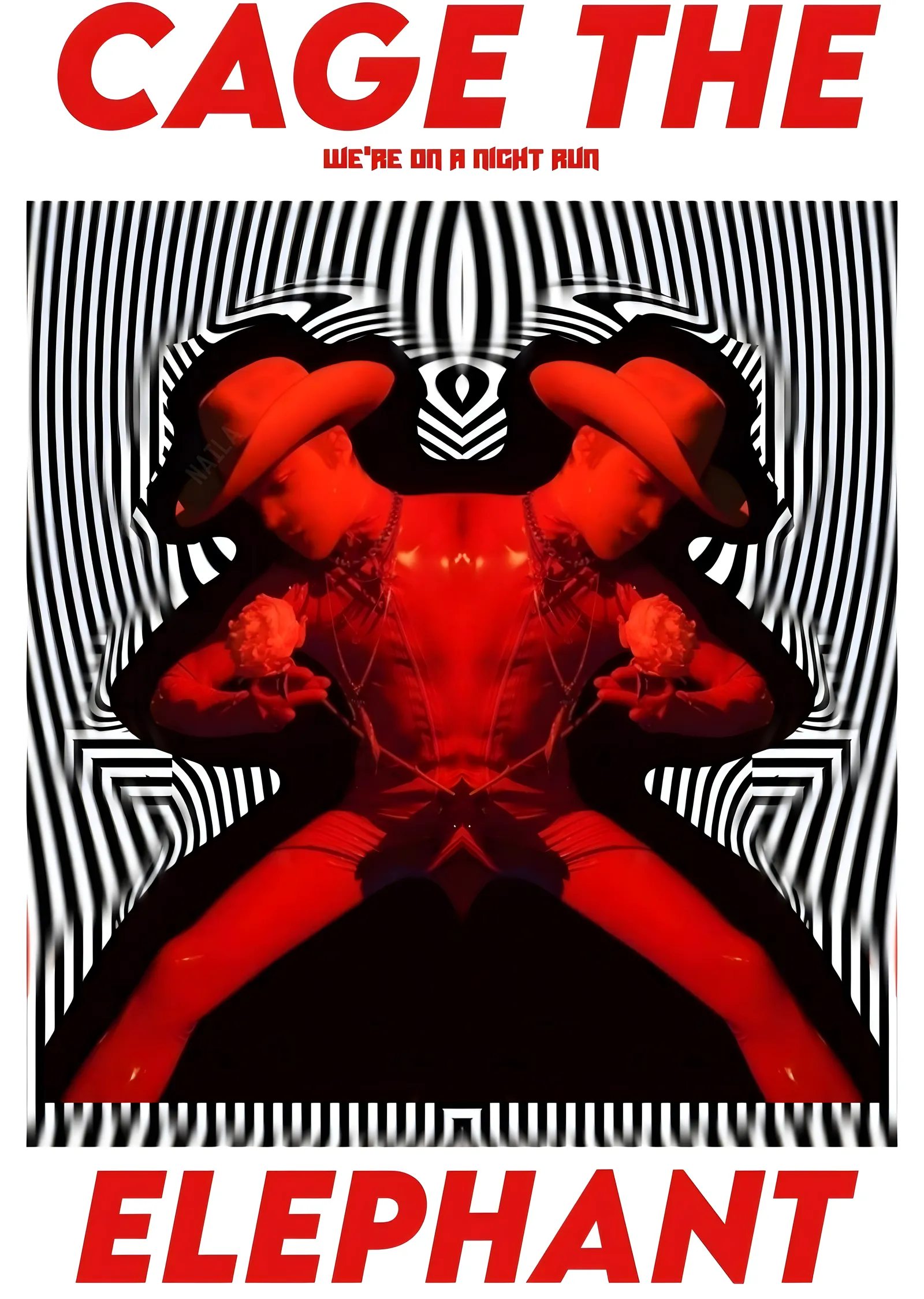 Cage the Elephant: Night Run metal tablo