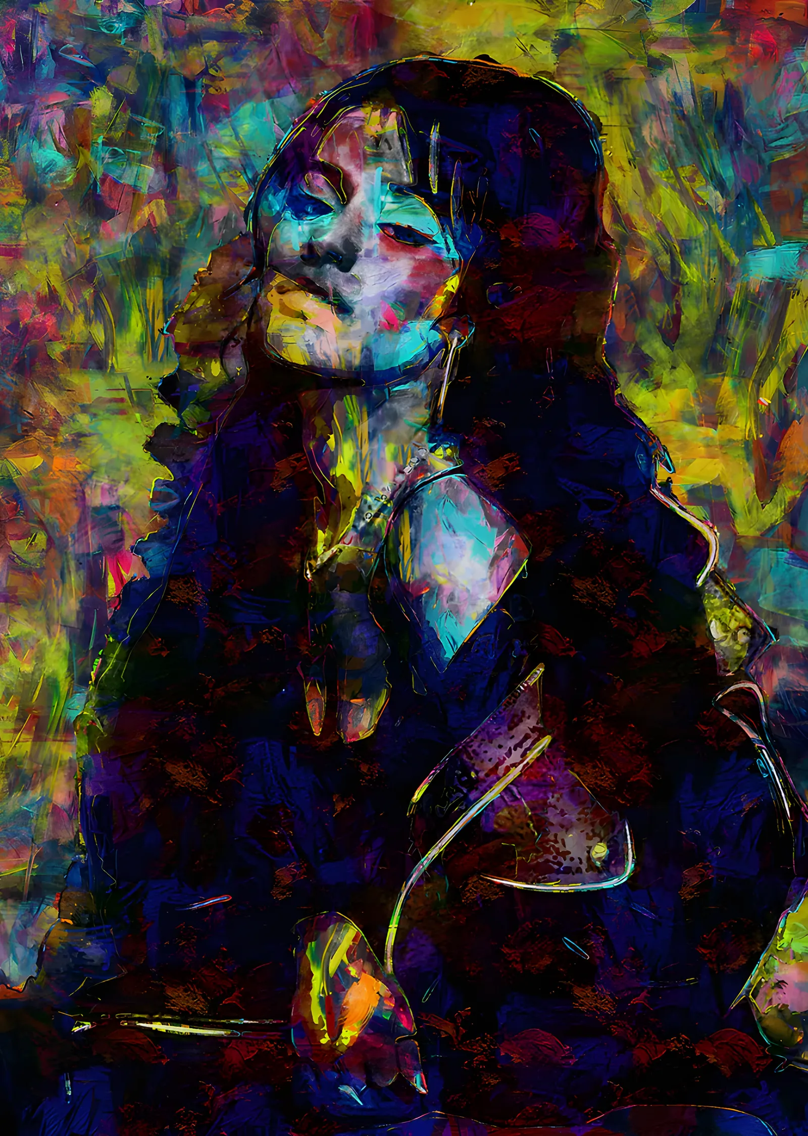 Camila Cabello: Empresyonist Gece metal tablo