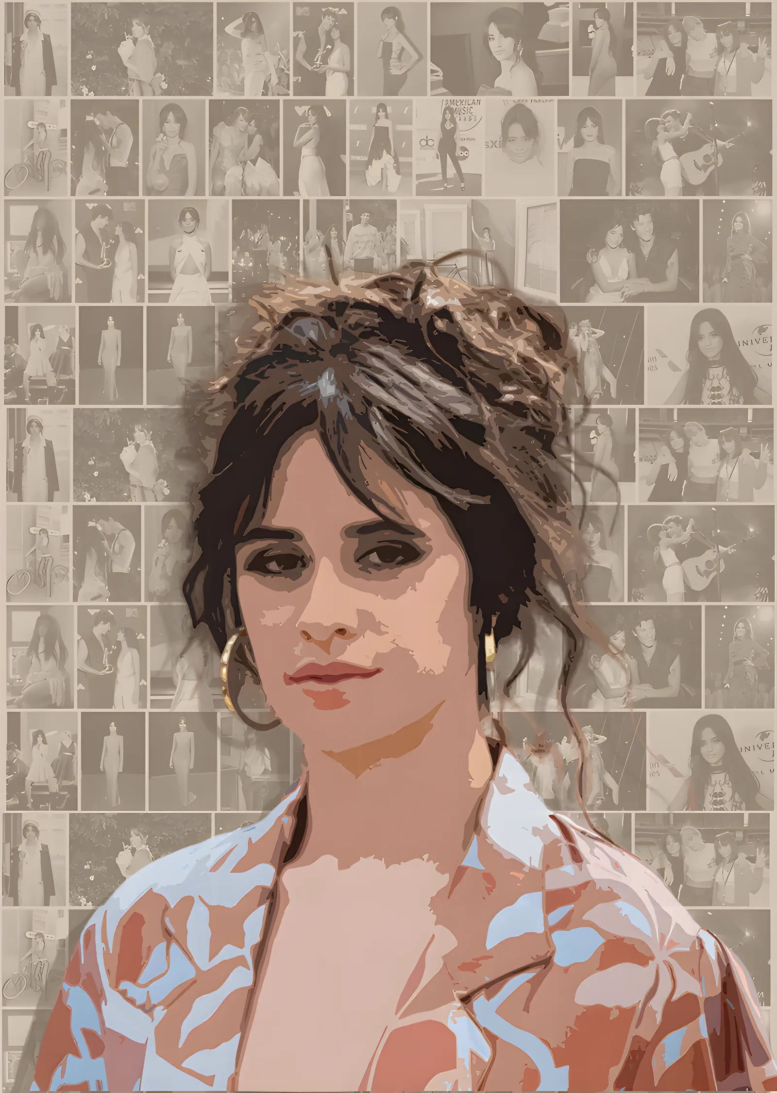 Camila Cabello - Kontakt Duvarı metal tablo