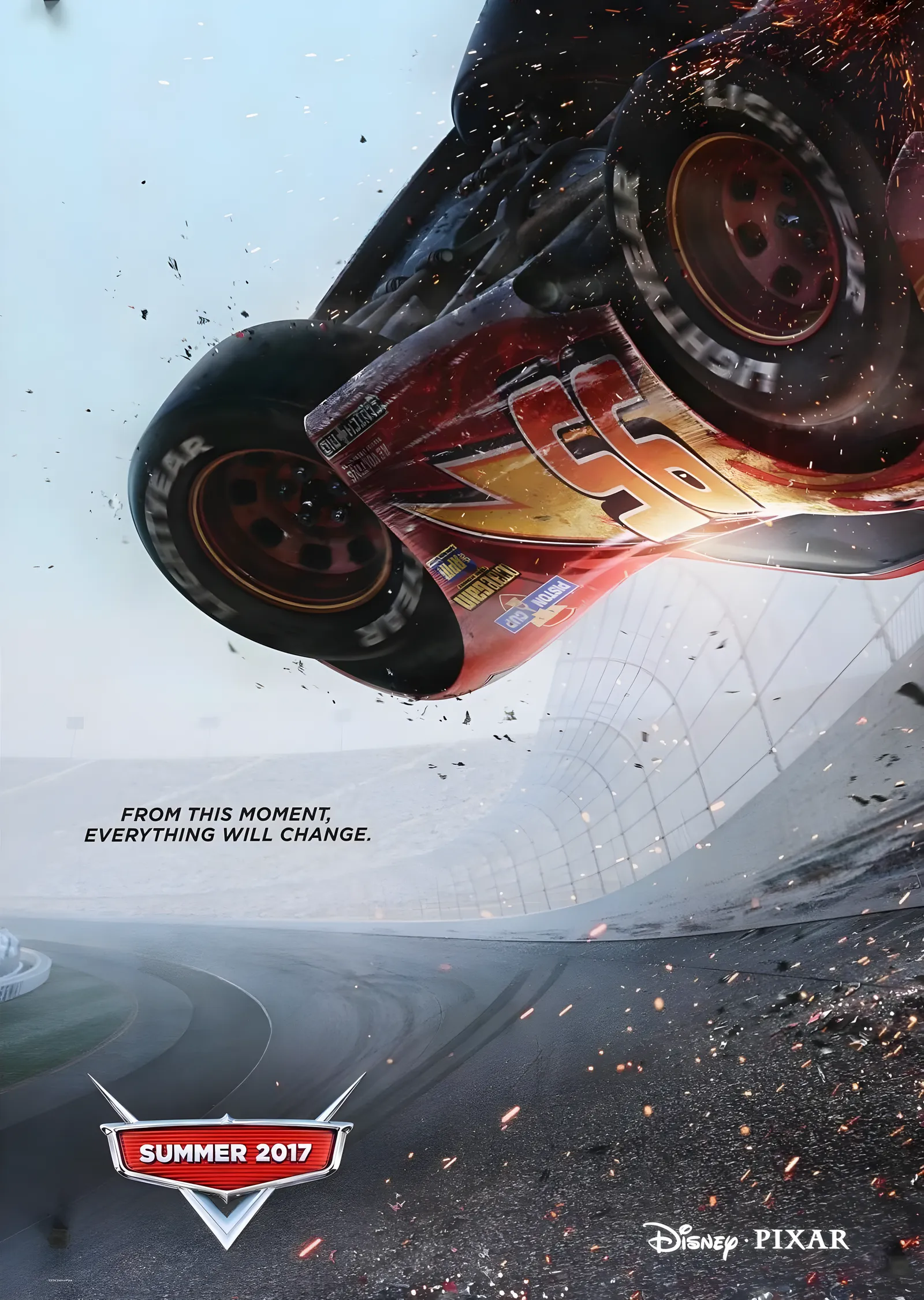 Cars 3 - Savrulan Anlar metal tablo