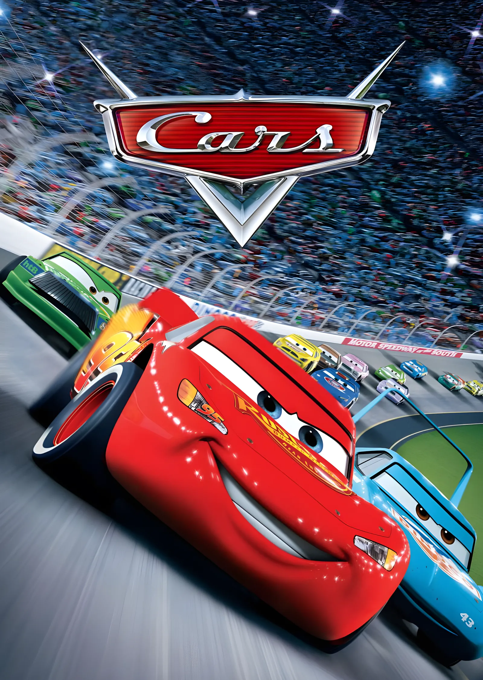 Cars - Gece Yarışı metal tablo