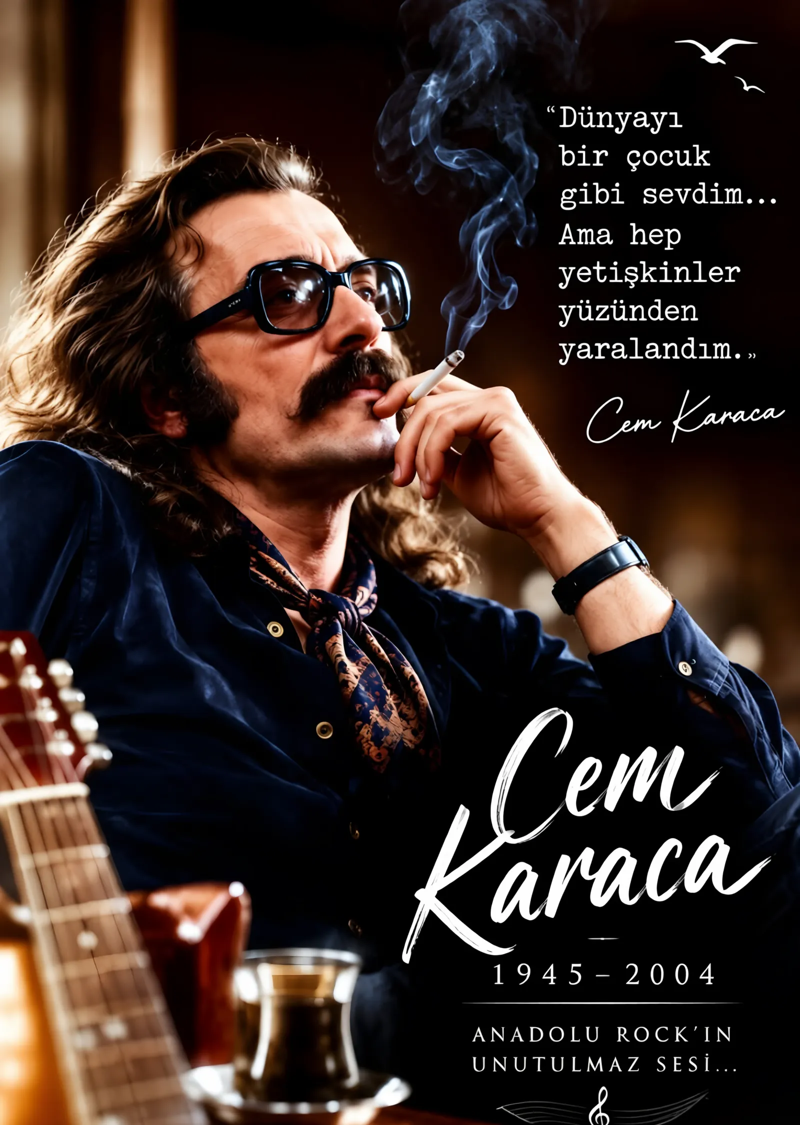Cem Karaca - Anadolu Rock metal tablo
