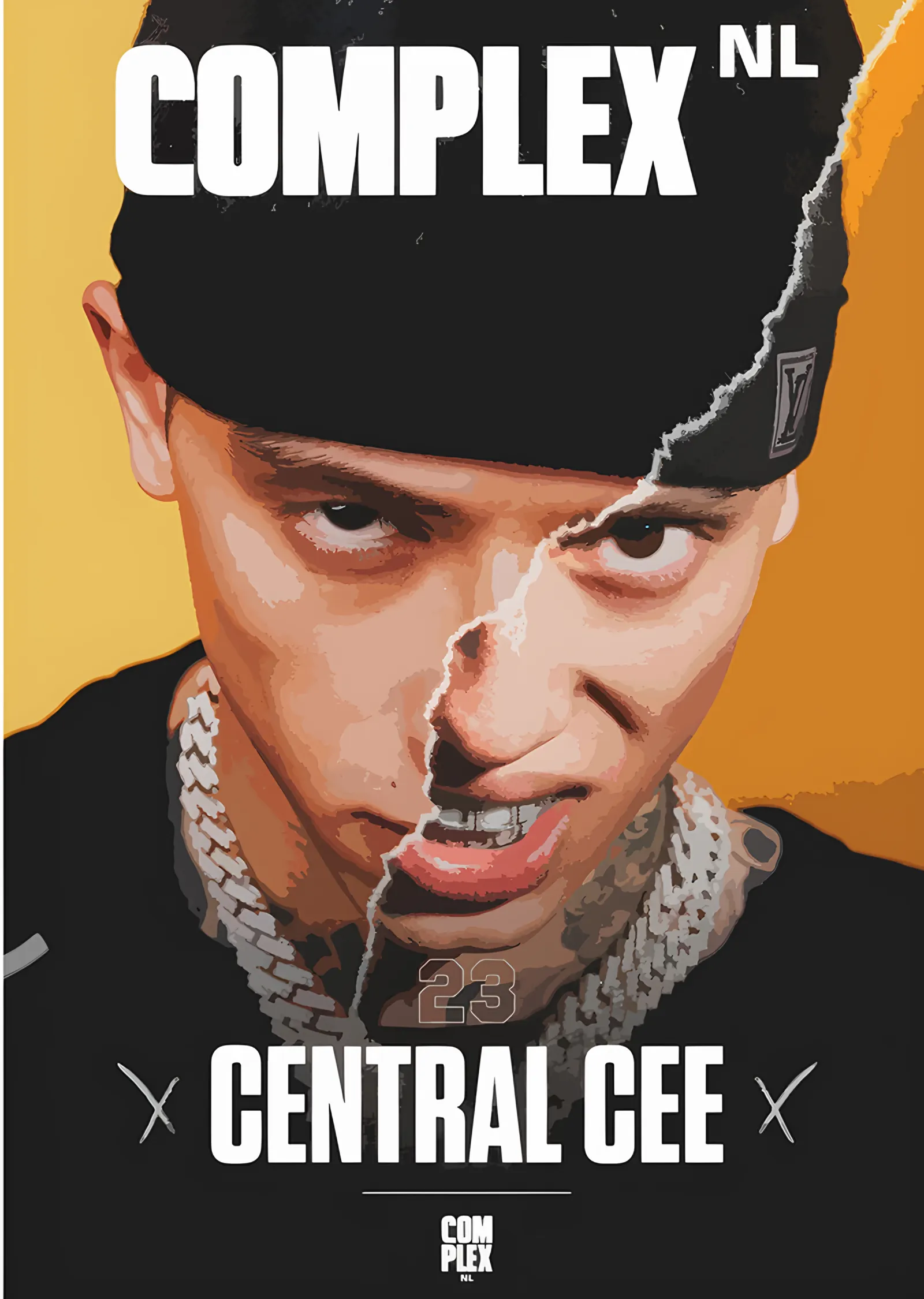 Central Cee - Dergi Kapağı metal tablo