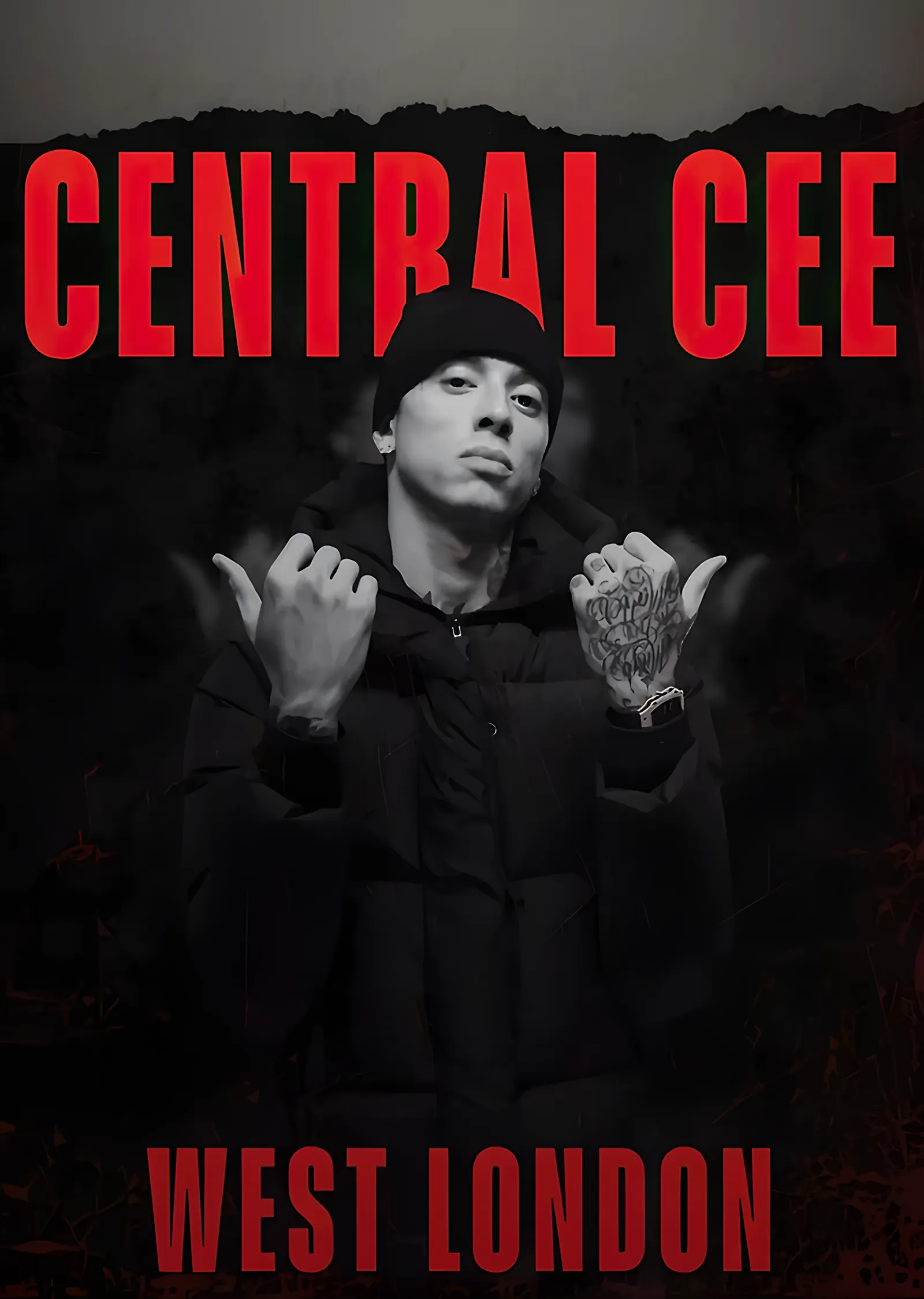 Central Cee - West London metal tablo