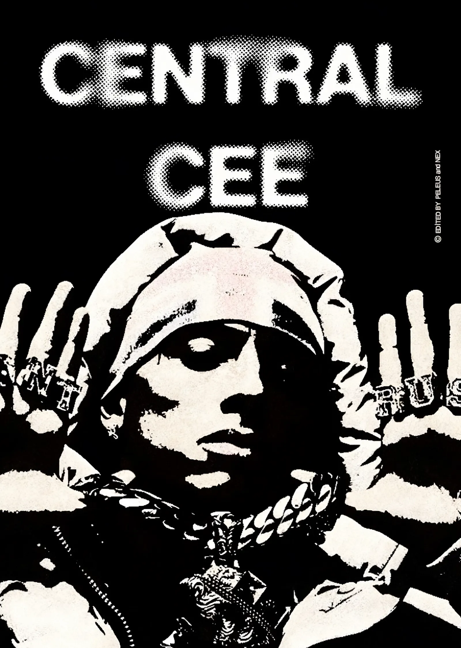 Central Cee - Yüksek Kontrast metal tablo