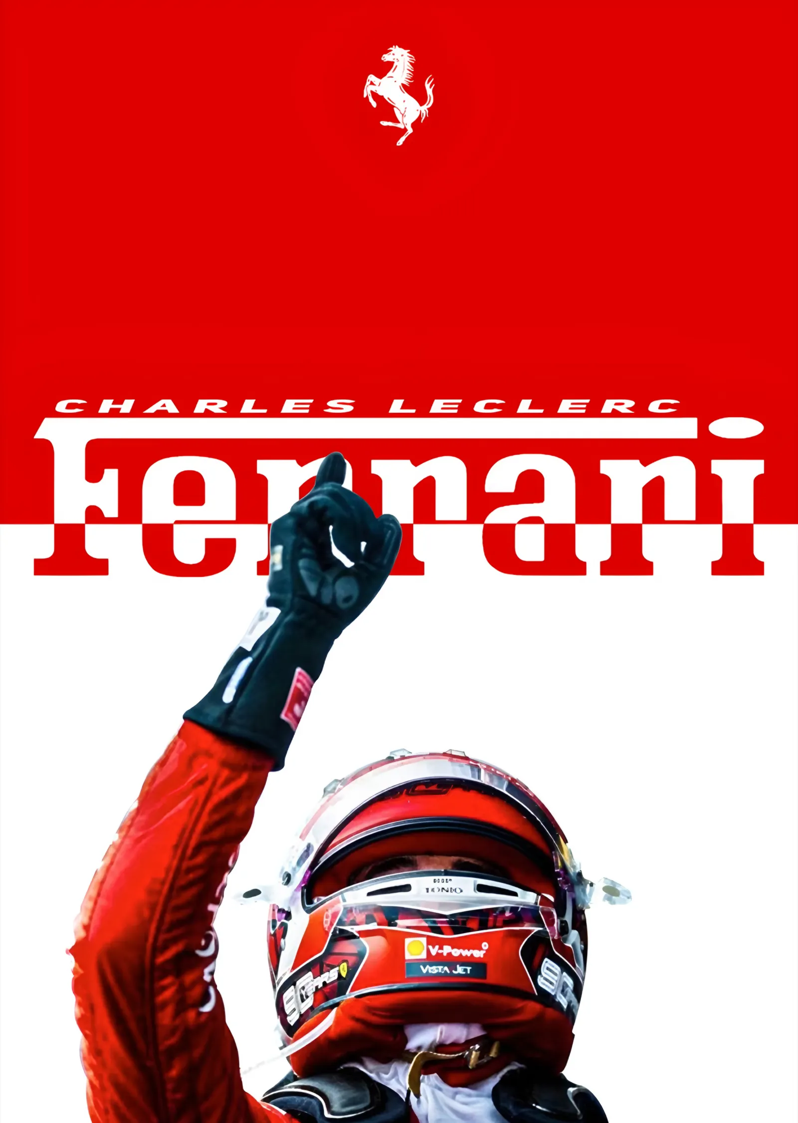 Charles Leclerc - Ferrari Amblemi metal tablo