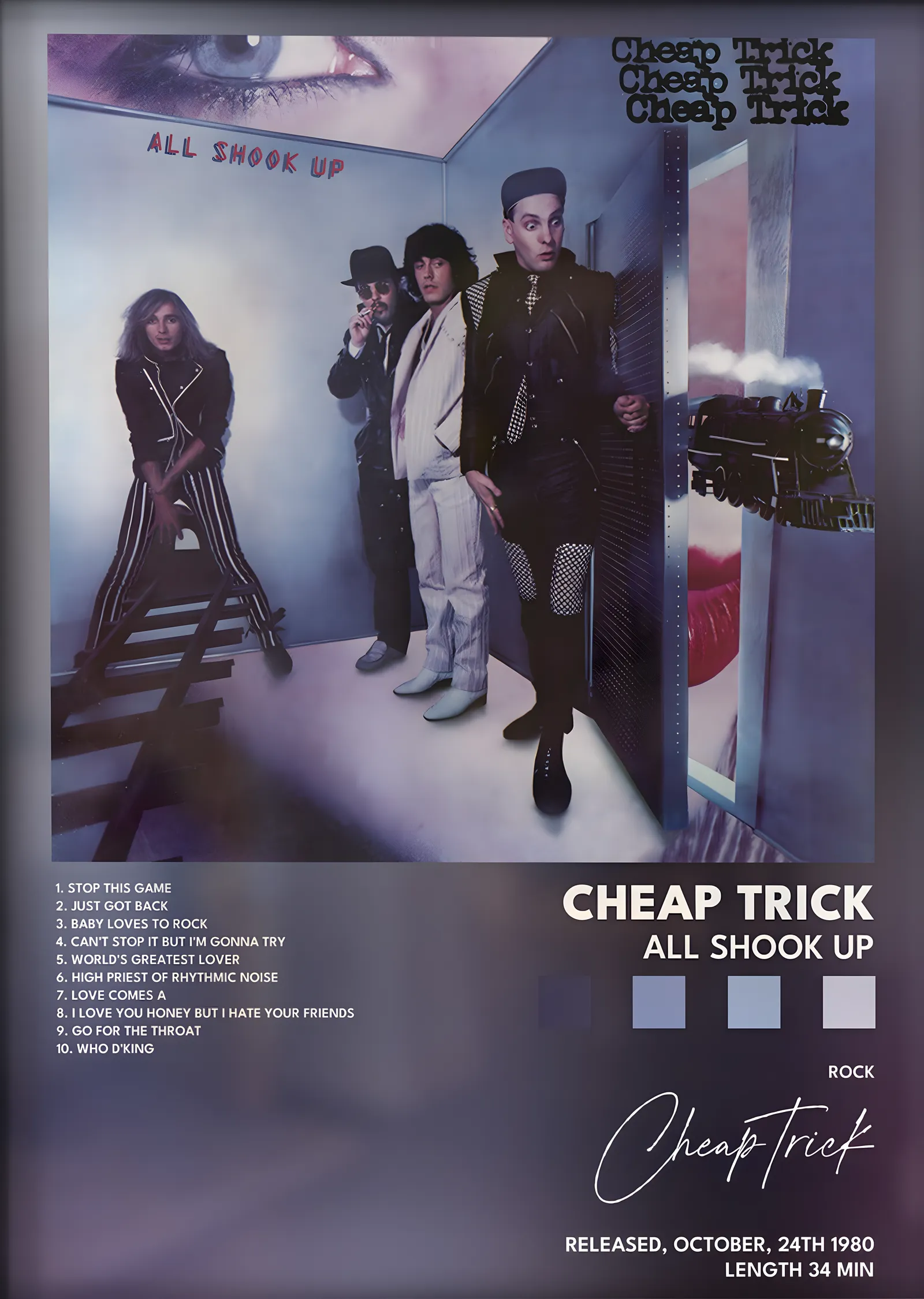 Cheap Trick: All Shook Up metal tablo