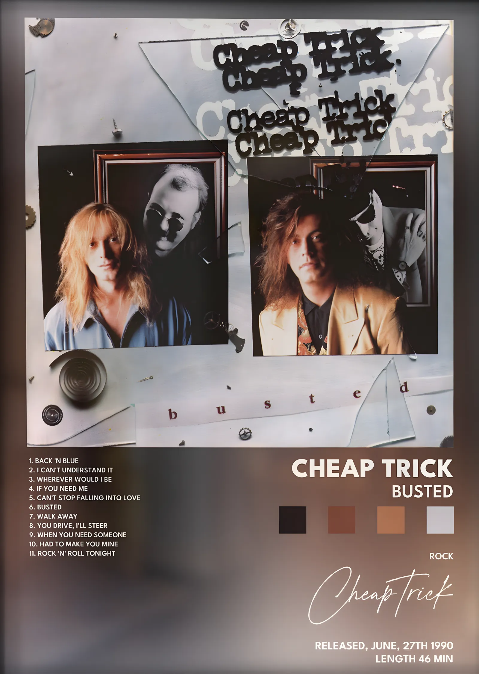 Cheap Trick: Busted metal tablo