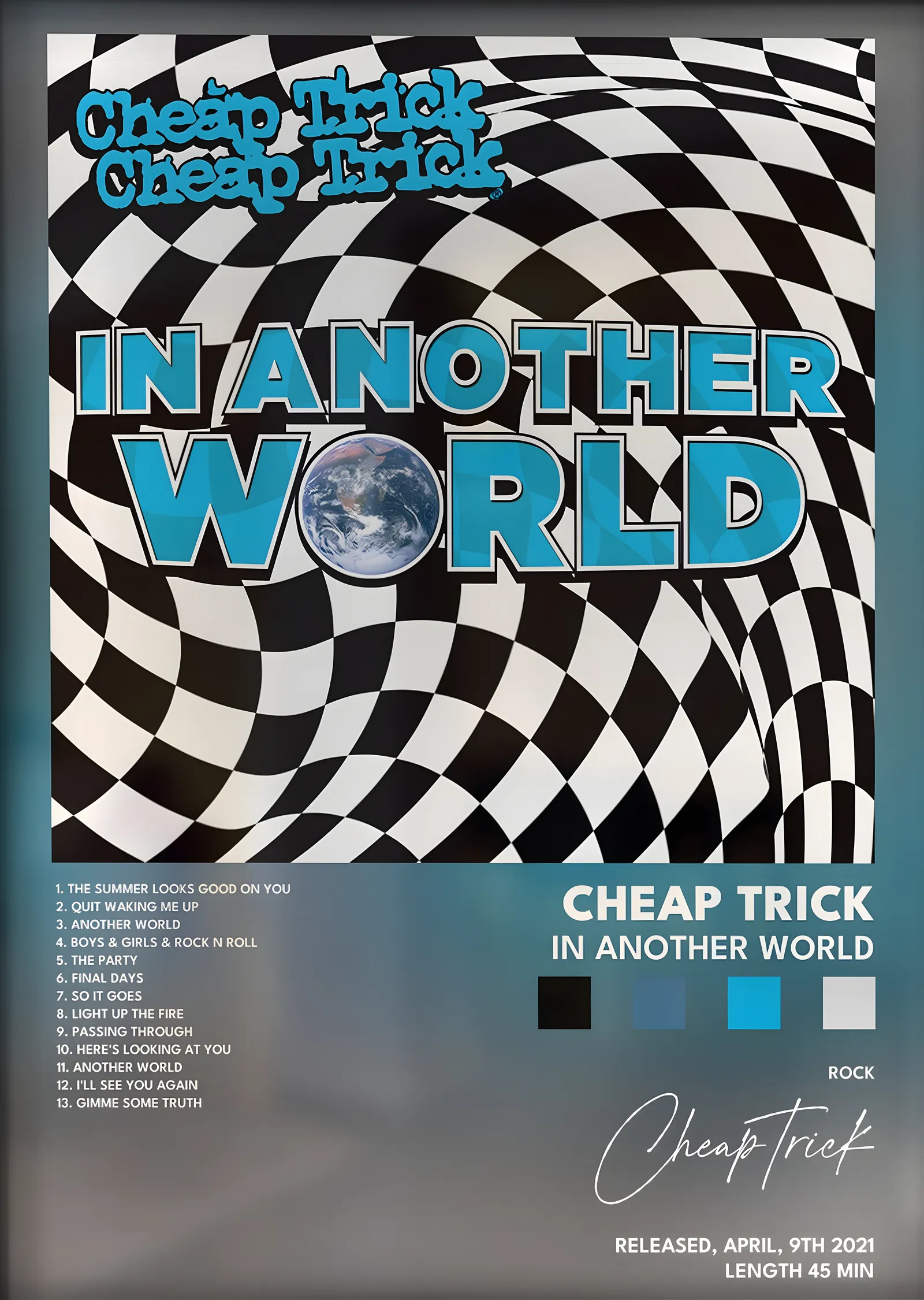 Cheap Trick: In Another World metal tablo