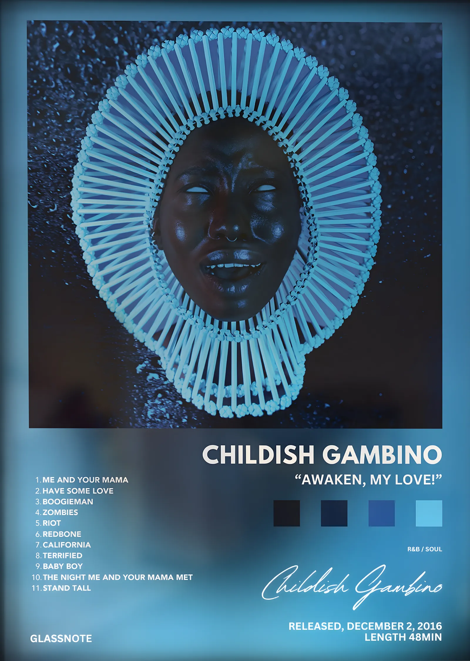 Childish Gambino: Awaken, My Love! metal tablo