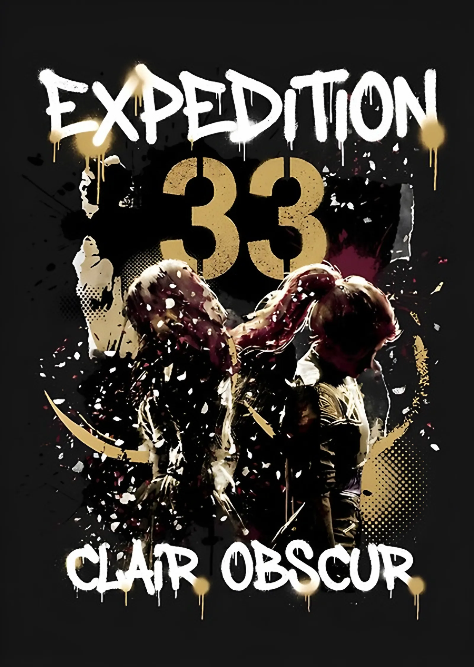 Clair Obscur Expedition 33 Grafiti metal tablo