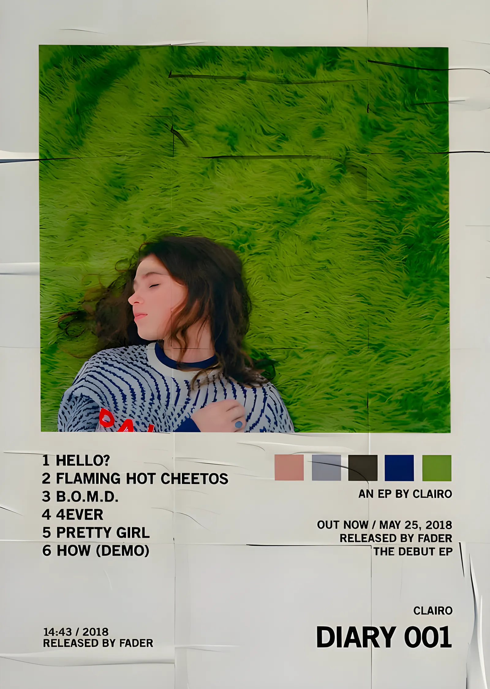 Clairo: Diary 001 metal tablo