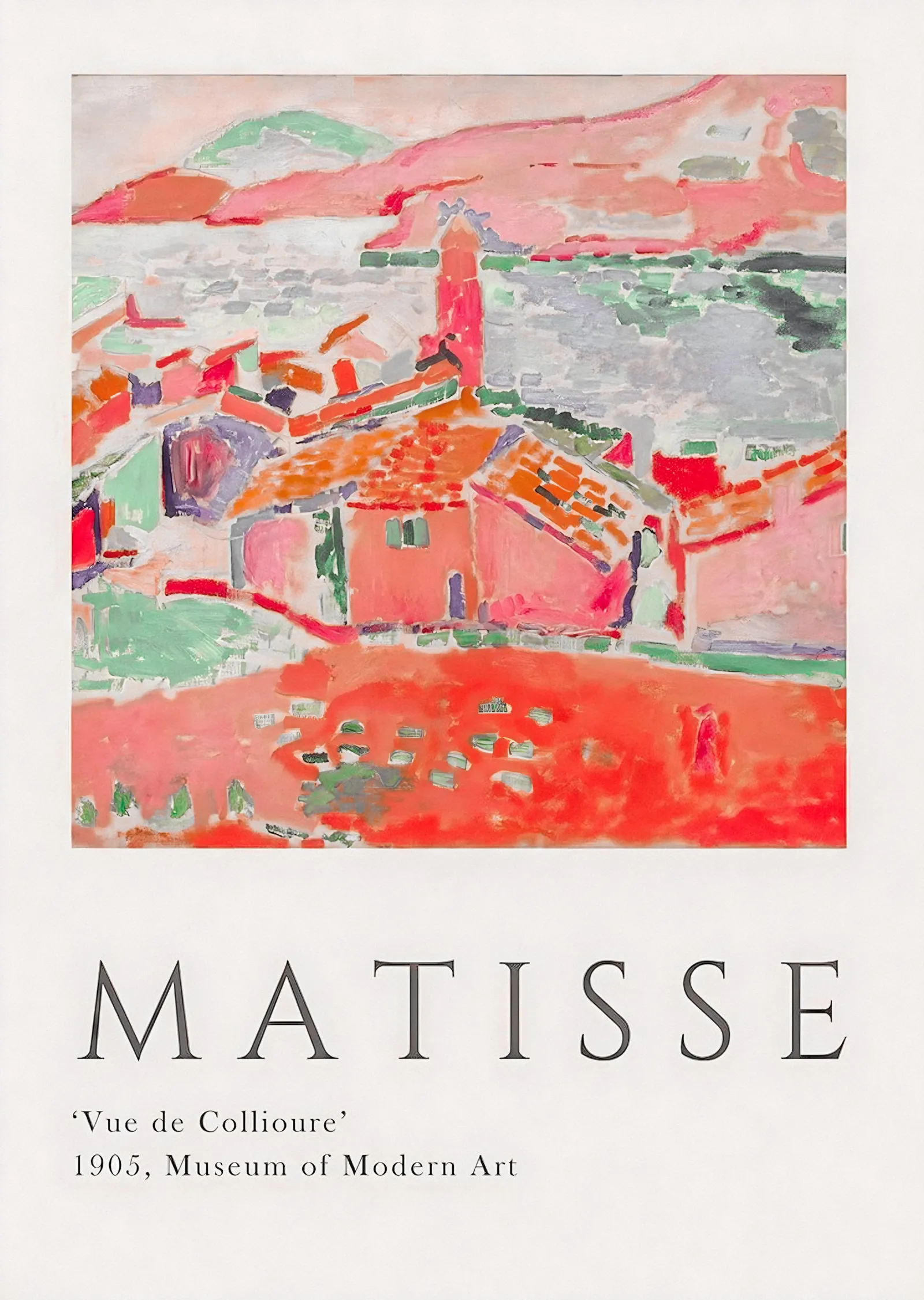 Collioure Manzarası - Henri Matisse metal tablo