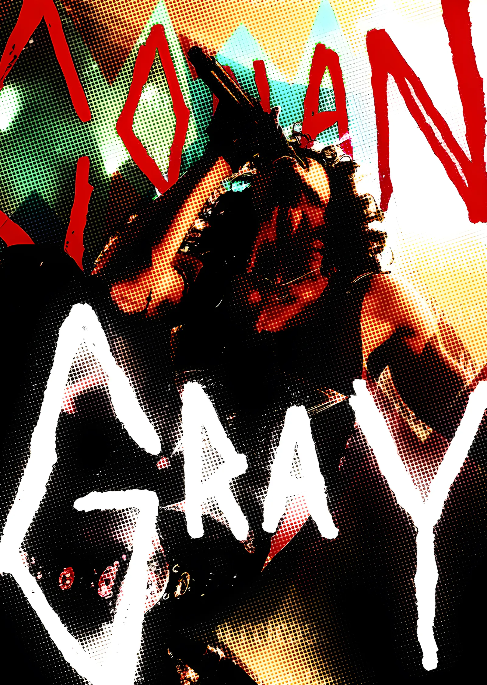 Conan Gray: Grafiti Tipografi metal tablo