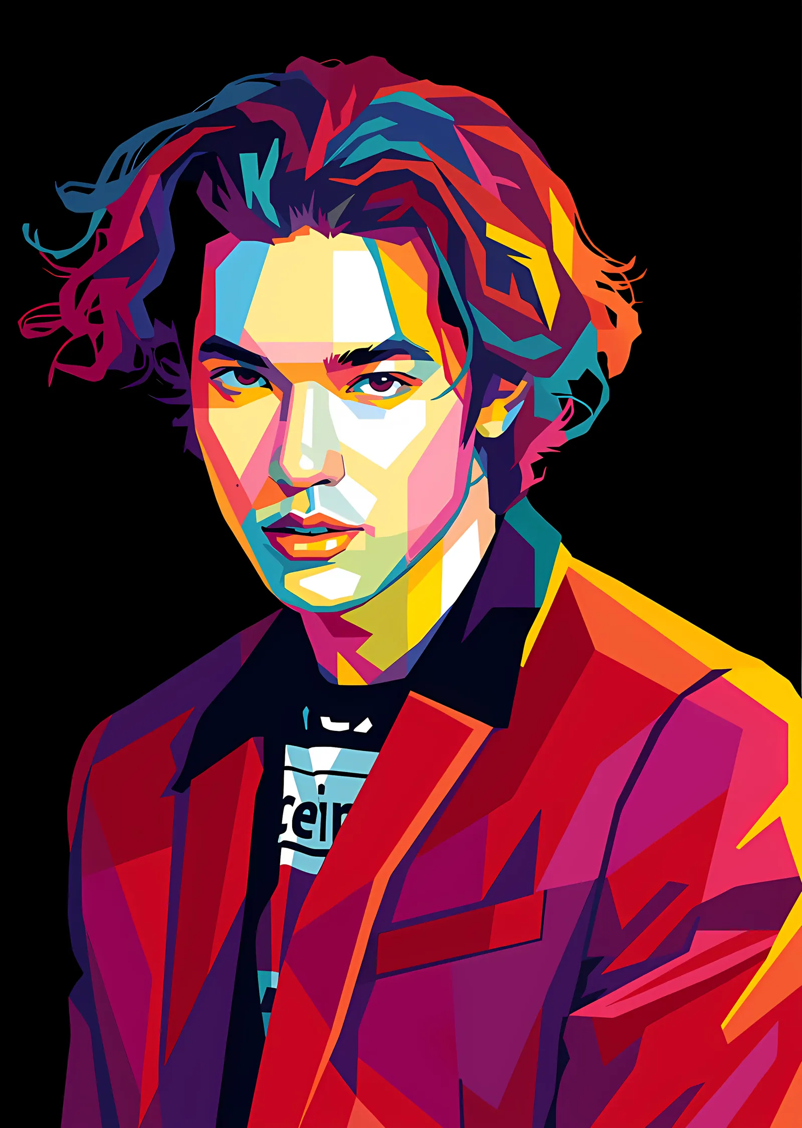 Conan Gray: Kırmızı Ceket WPAP metal tablo