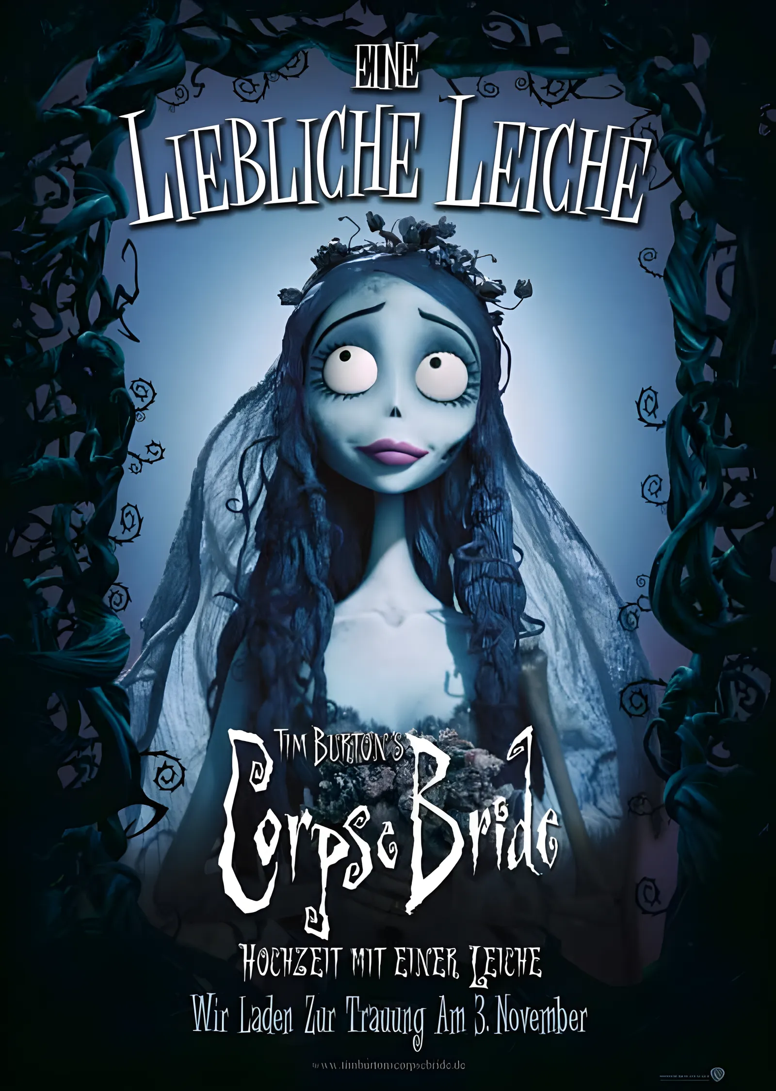 Corpse Bride - Almanca Afiş metal tablo