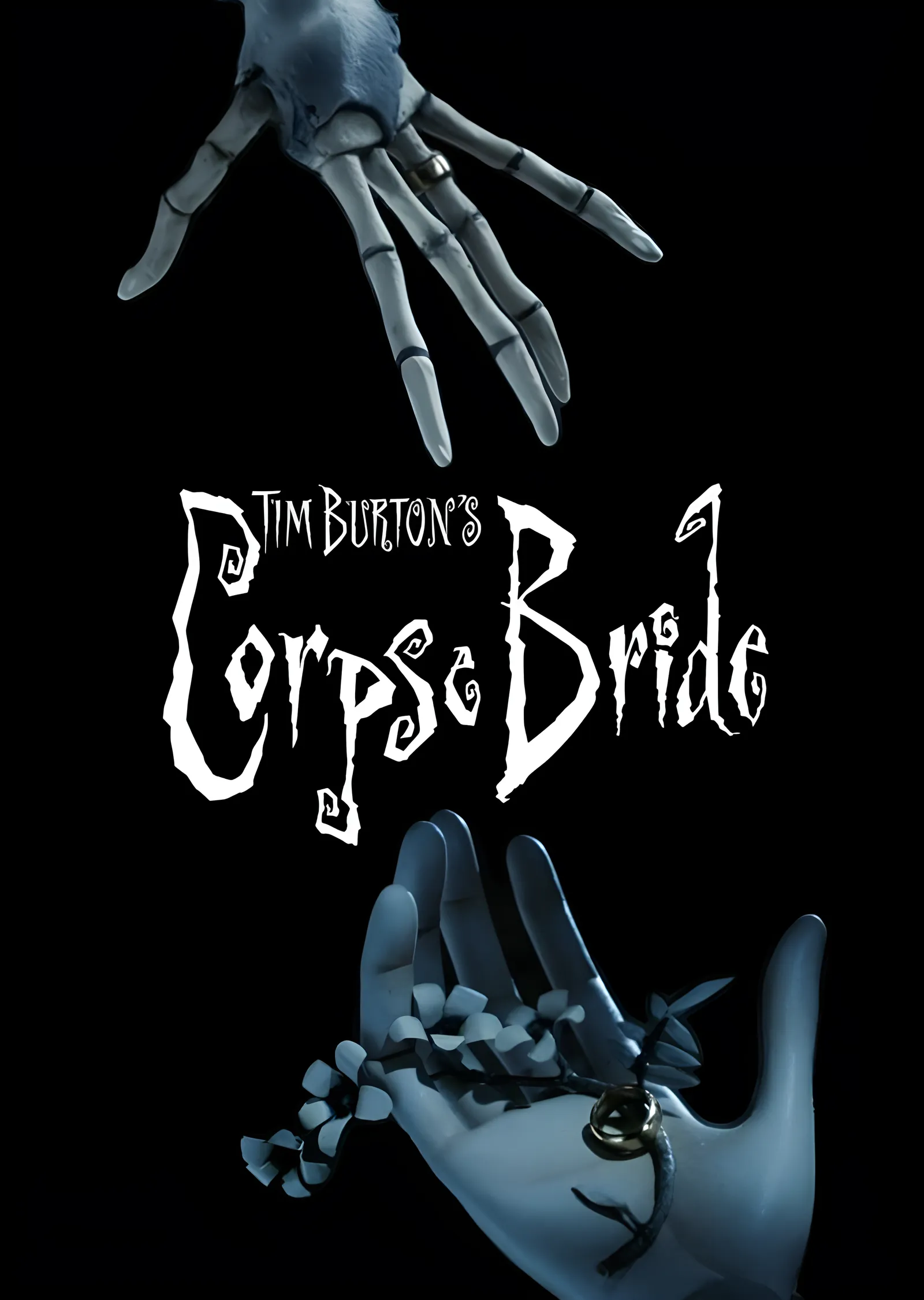 Corpse Bride - İskelet Eller metal tablo