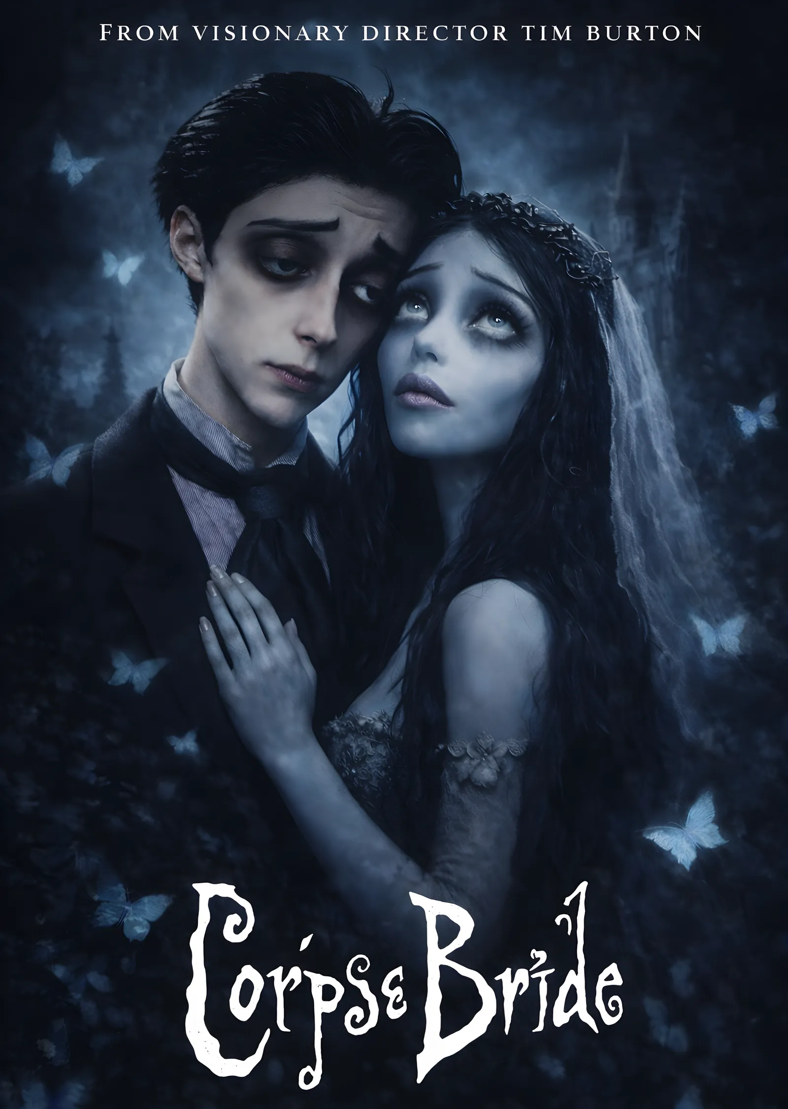 Corpse Bride - Sarılma metal tablo
