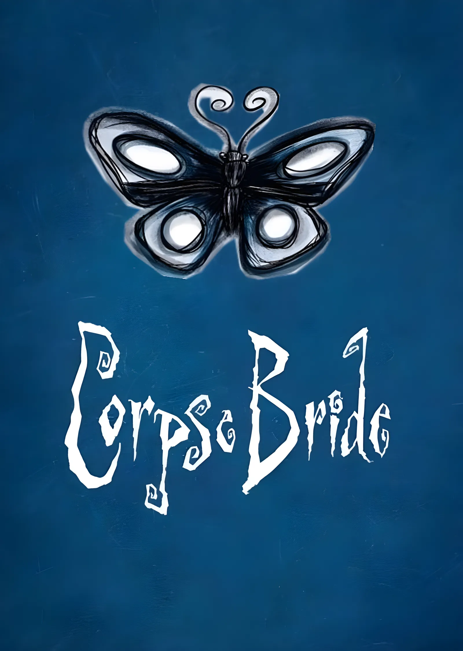 Corpse Bride - Siyah Kelebek metal tablo